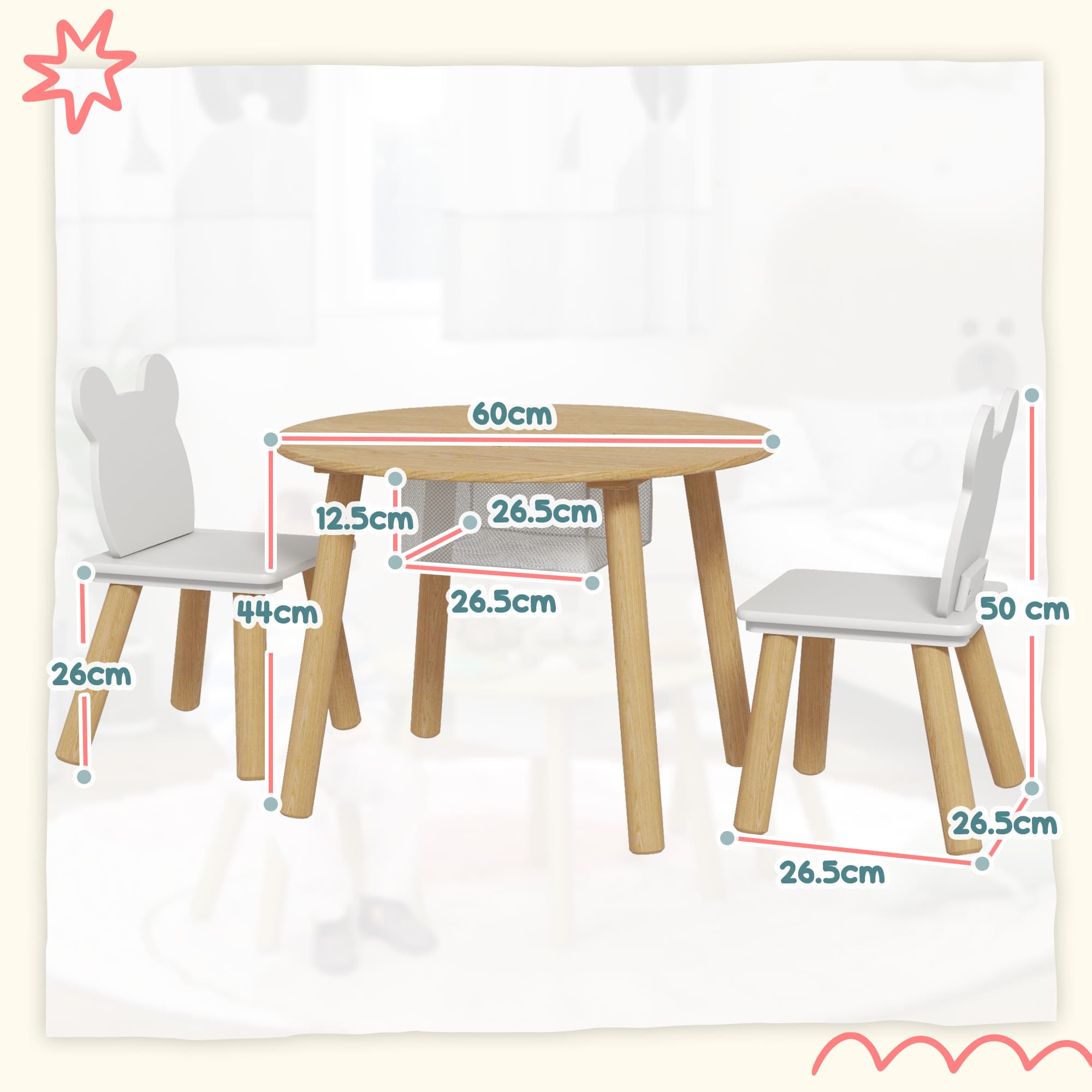 Transform Playtime with this Bear-Themed Kids Table Set - image 4