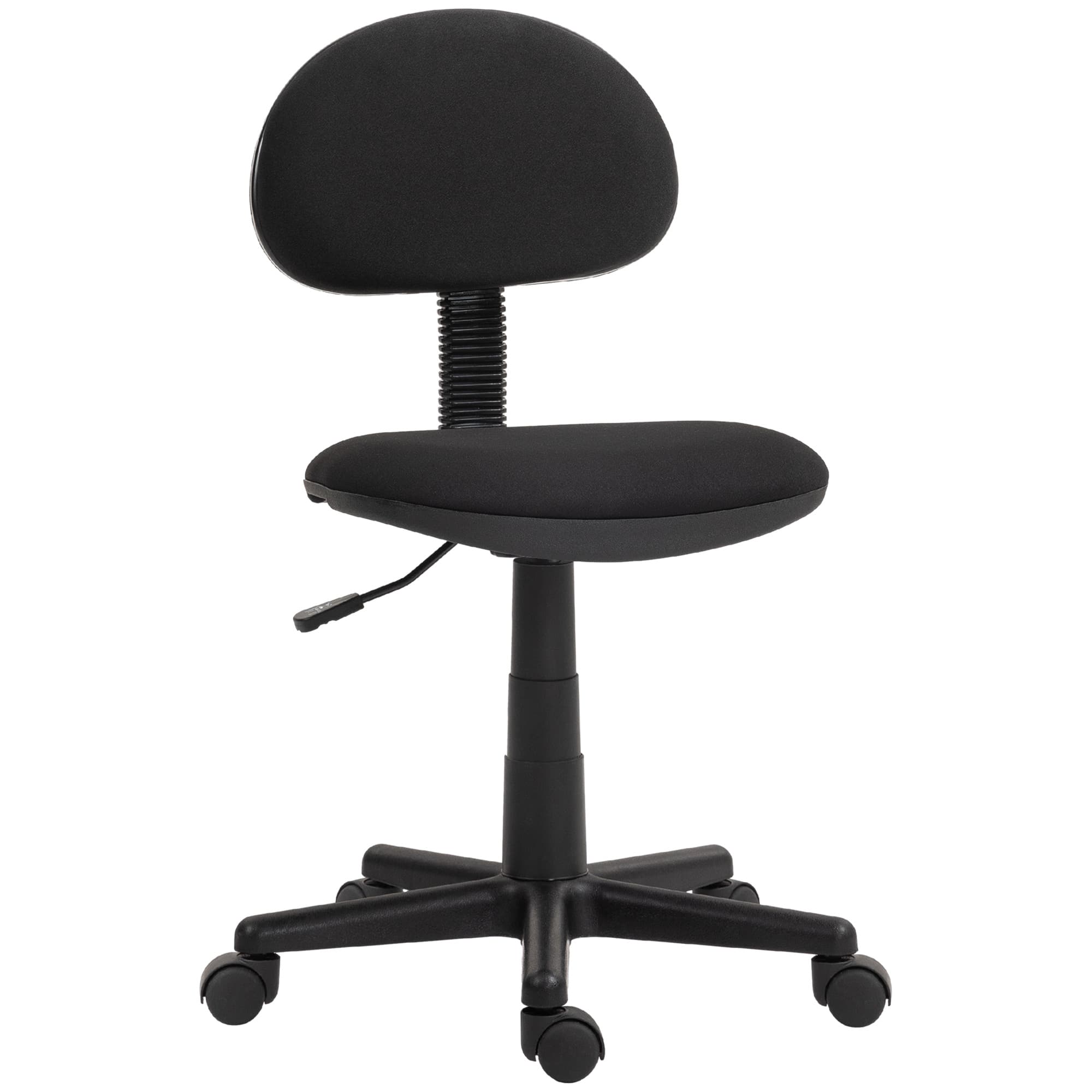 A Compact Swivel Chair for Smaller Desks and Tighter Spaces - Black