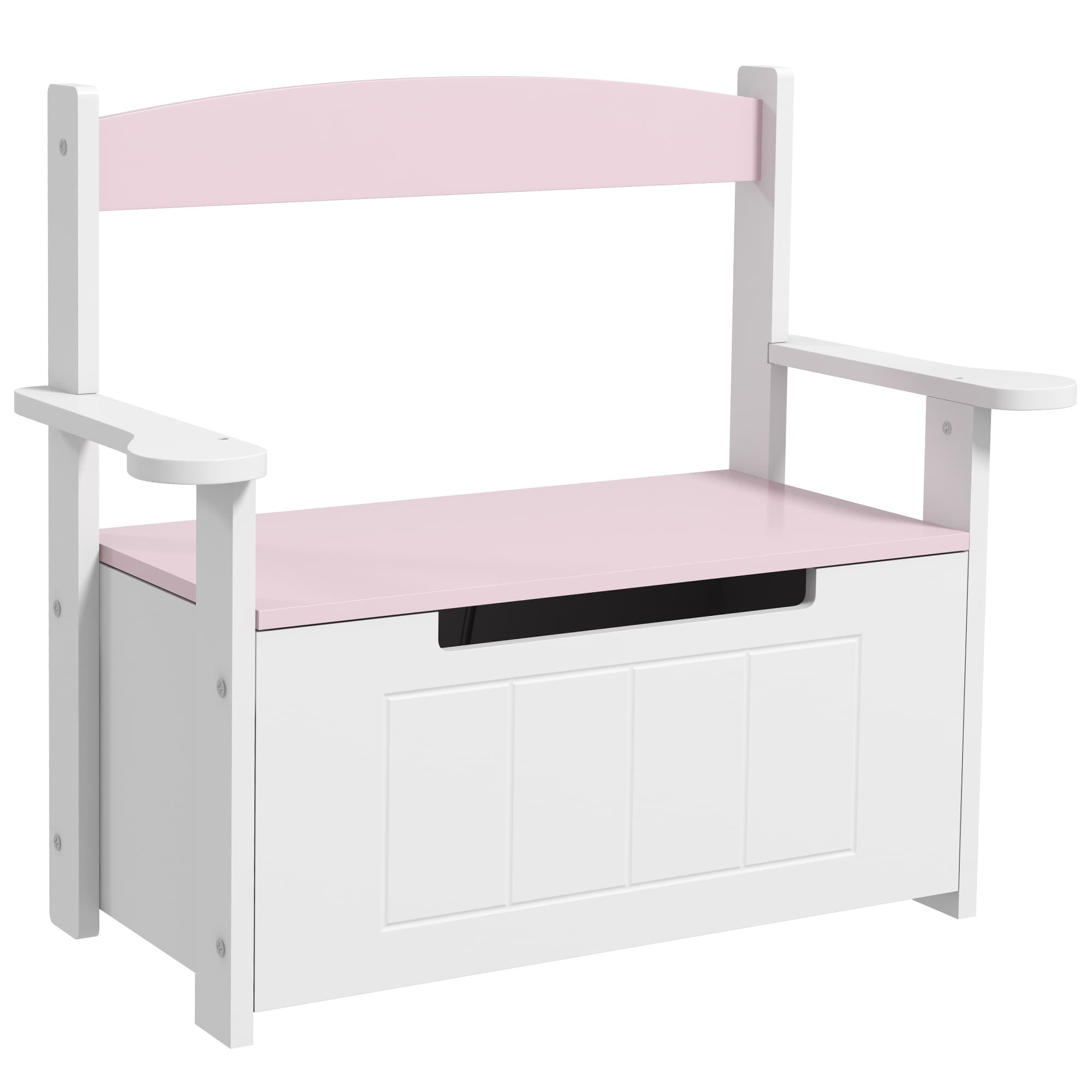 Children's Toy Box Storage Bench with Safe Gas Strut Lid
