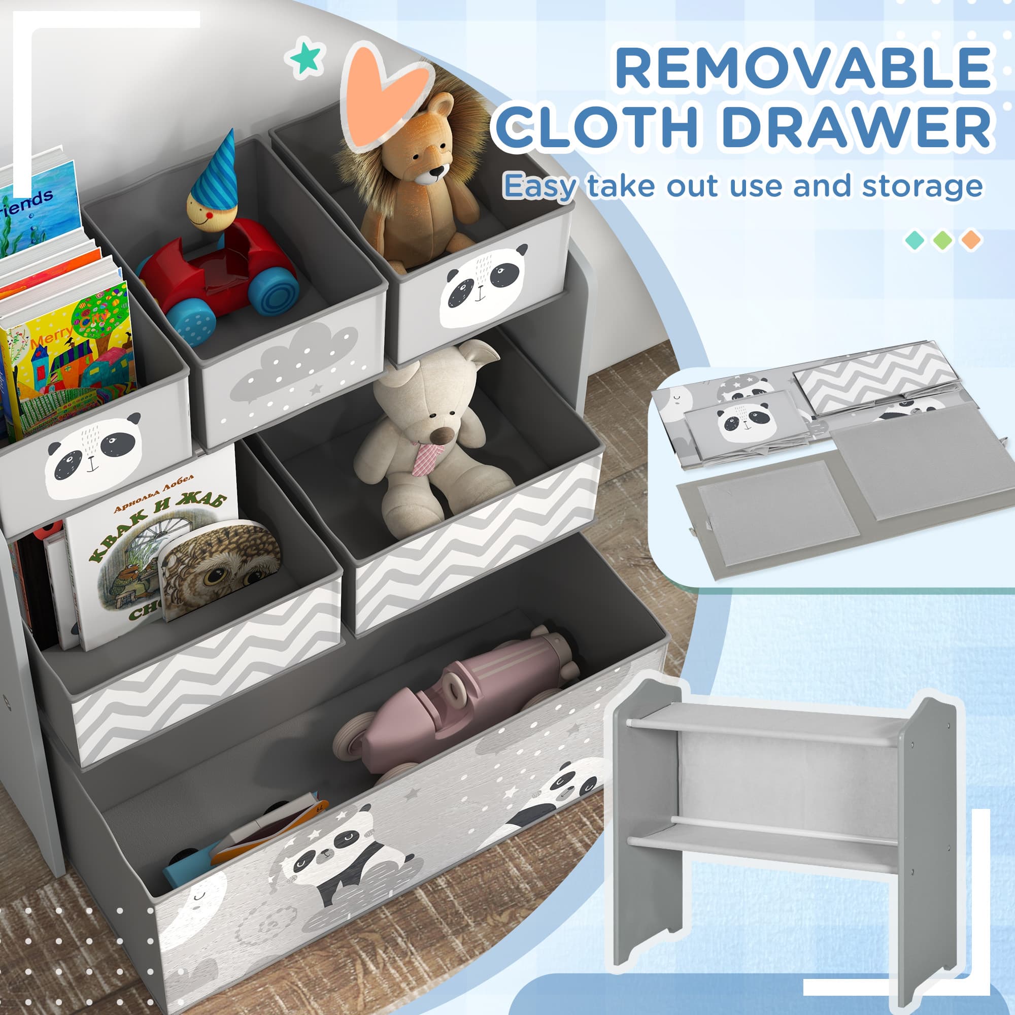 Tame the Toy Chaos with the ZONEKIZ 6-Bin Storage Unit - image 5