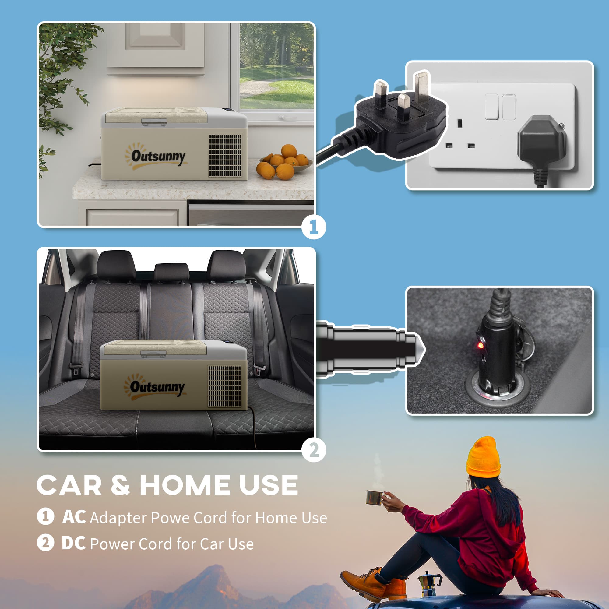 16-Litre Portable Compressor Fridge Freezer for Car and Home Use - image 8