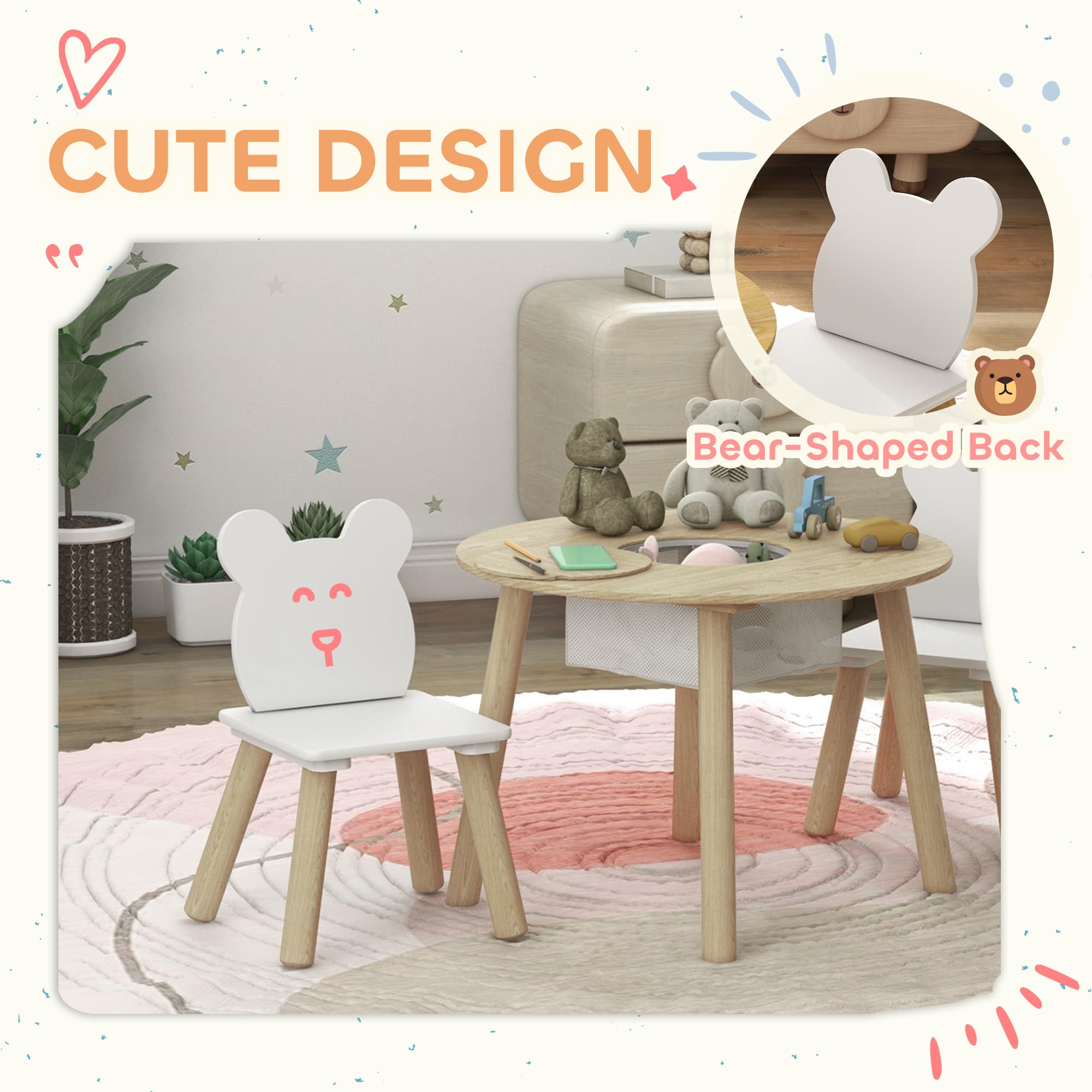 Transform Playtime with this Bear-Themed Kids Table Set - image 5