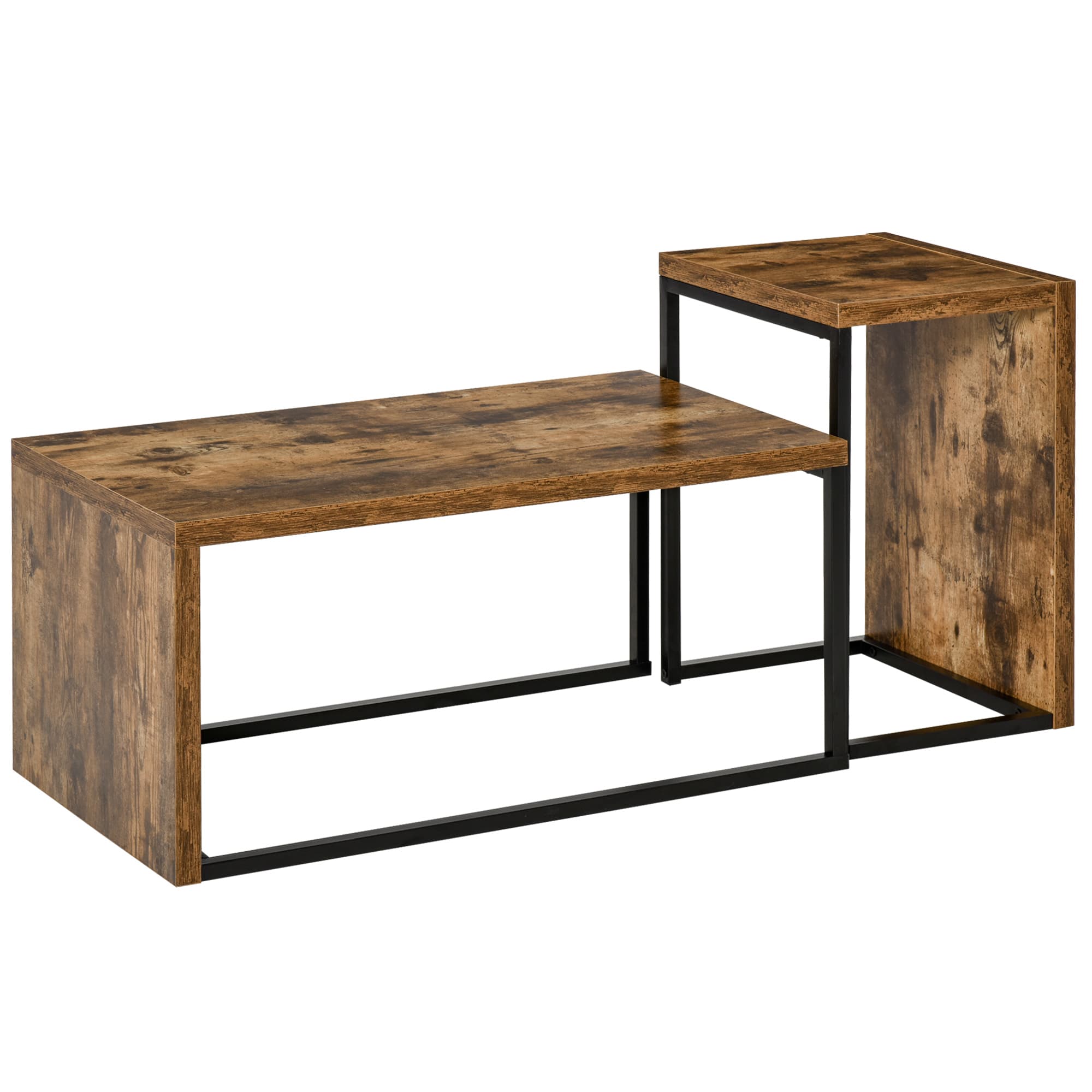 Versatile Rustic Brown Nesting Coffee Tables for Modern Homes - Rustic Brown
