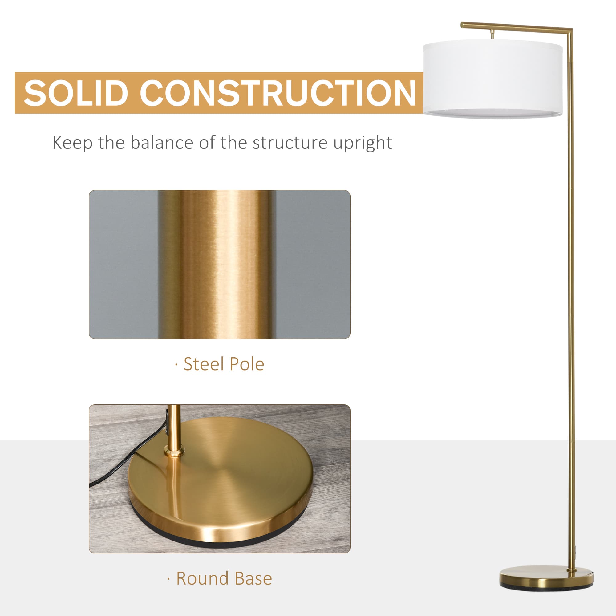 Transform Your Space with this Modern Gold Floor Lamp - image 5