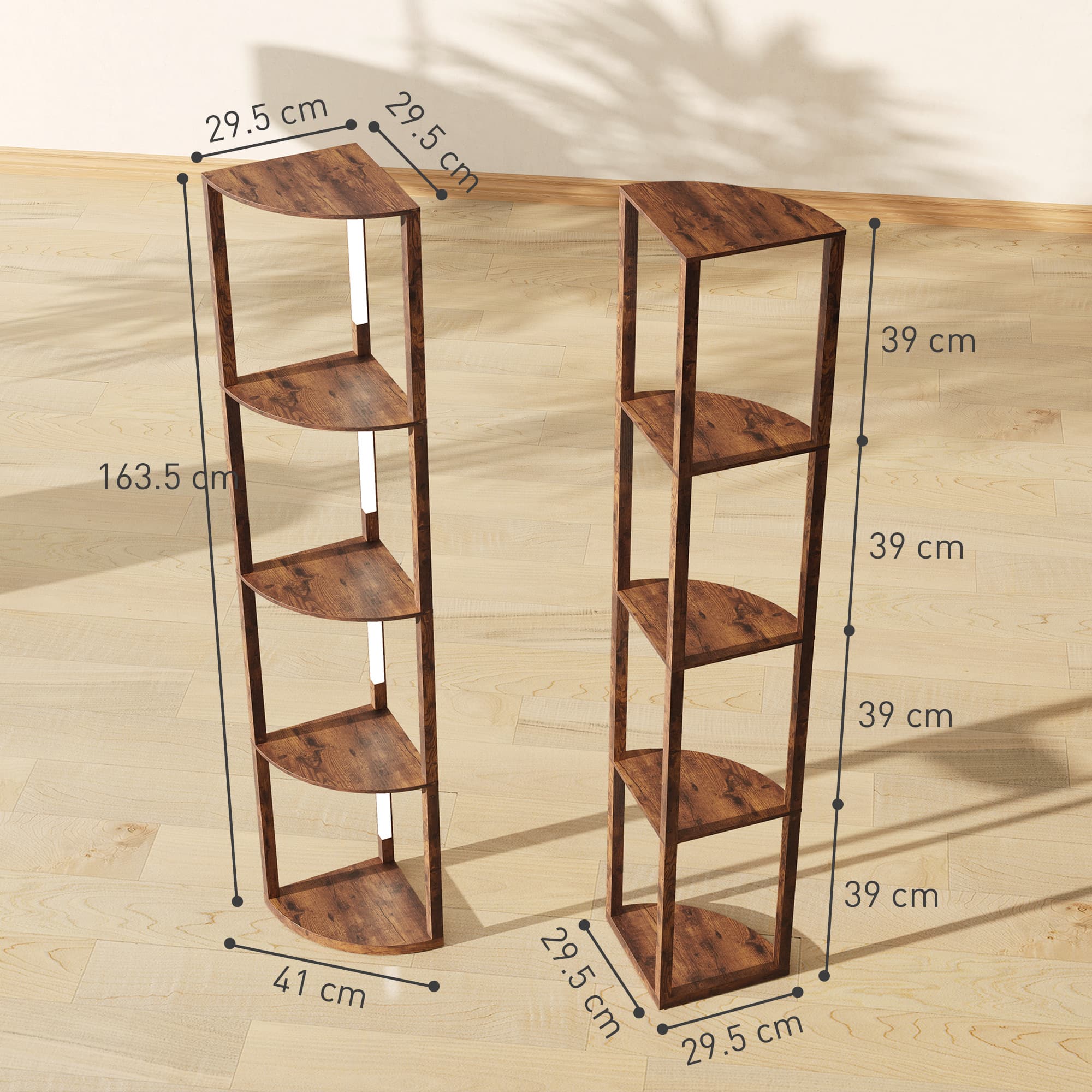 Transform Your Space with this Rustic LED Corner Shelf Lamp - image 1