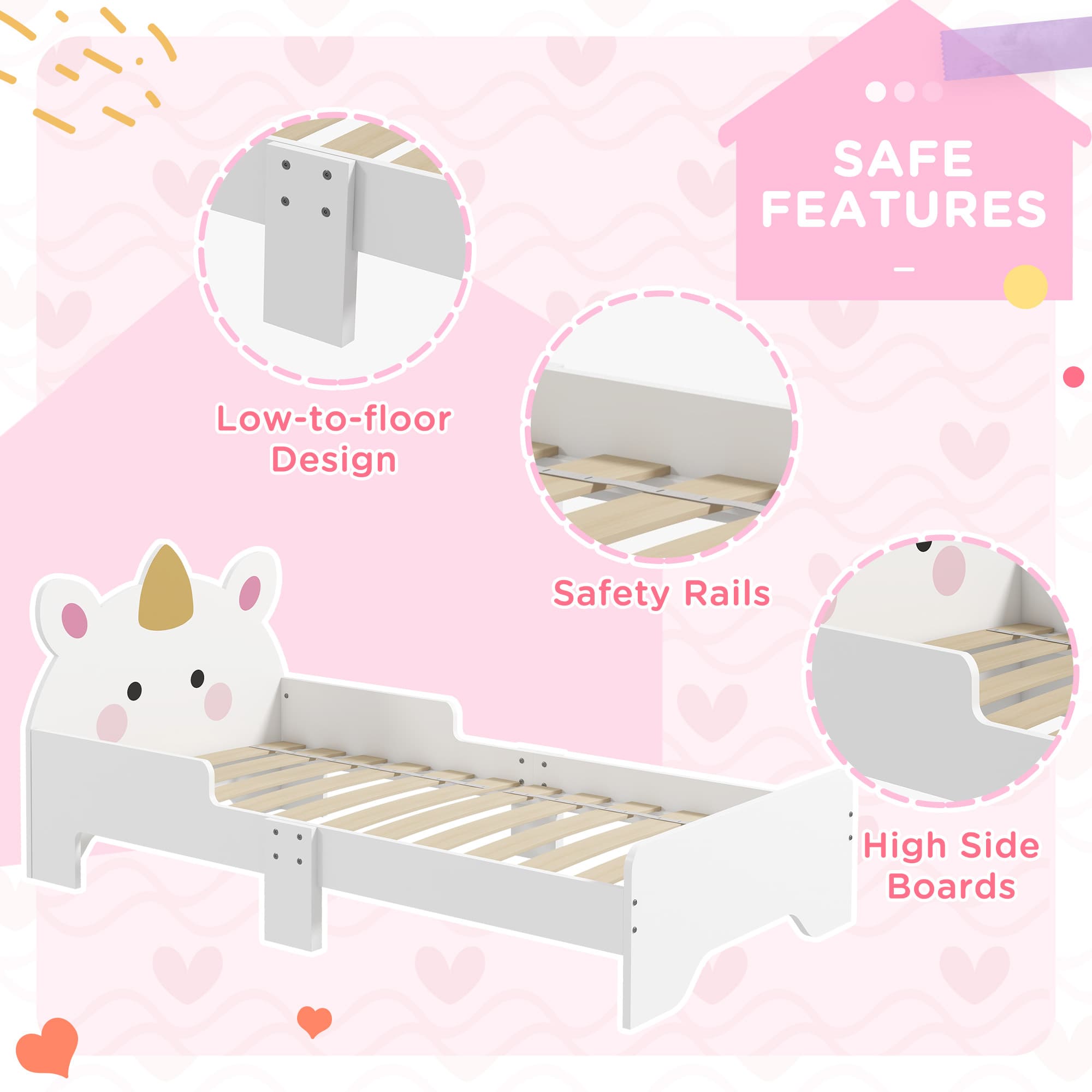 Transform Bedtime with the ZONEKIZ Unicorn Toddler Bed - image 5