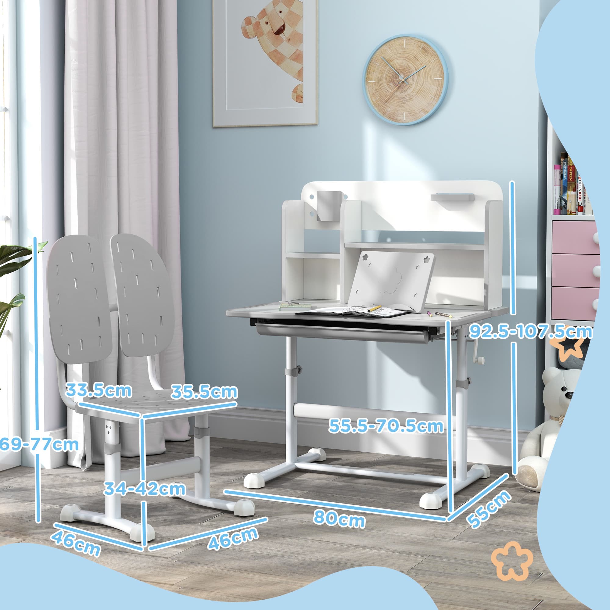 Transform Their Study Time with an Ergonomic Kids Desk Set - image 2