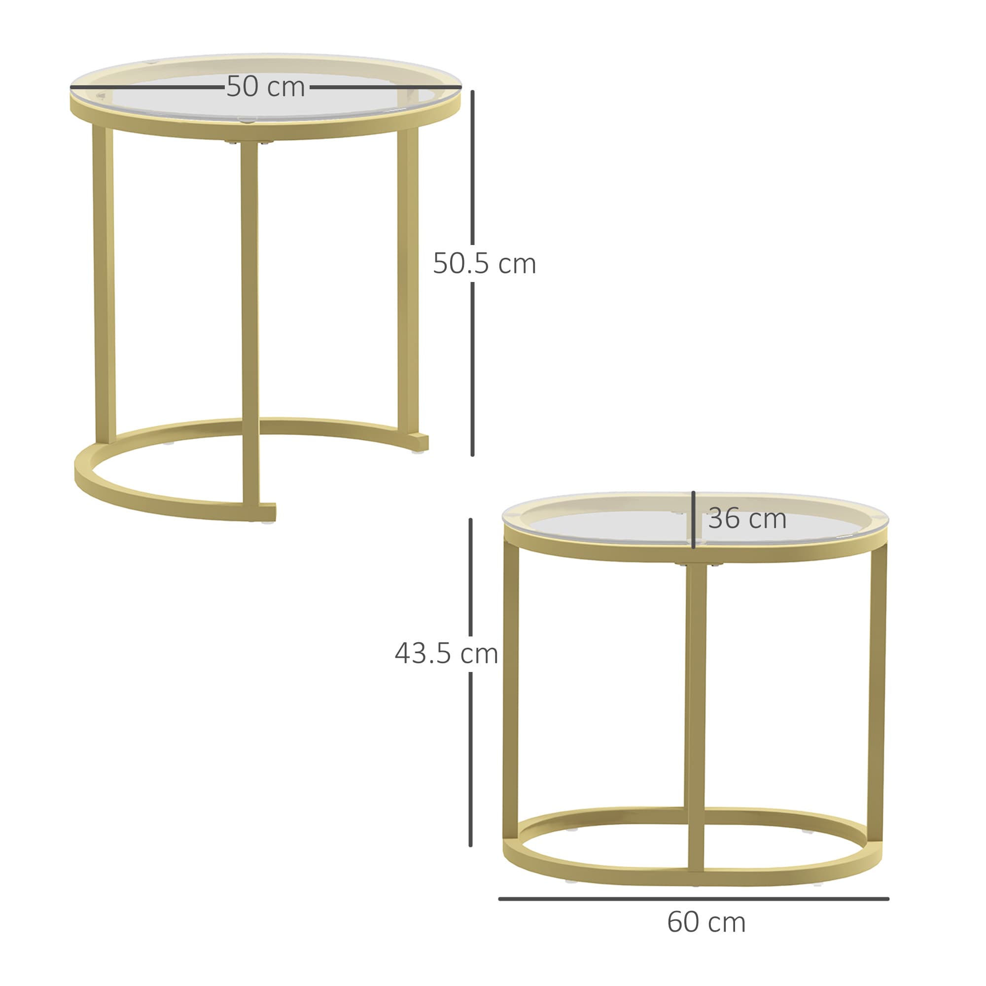Transform Your Lounge with this Modern Glass Nest of Tables - image 2