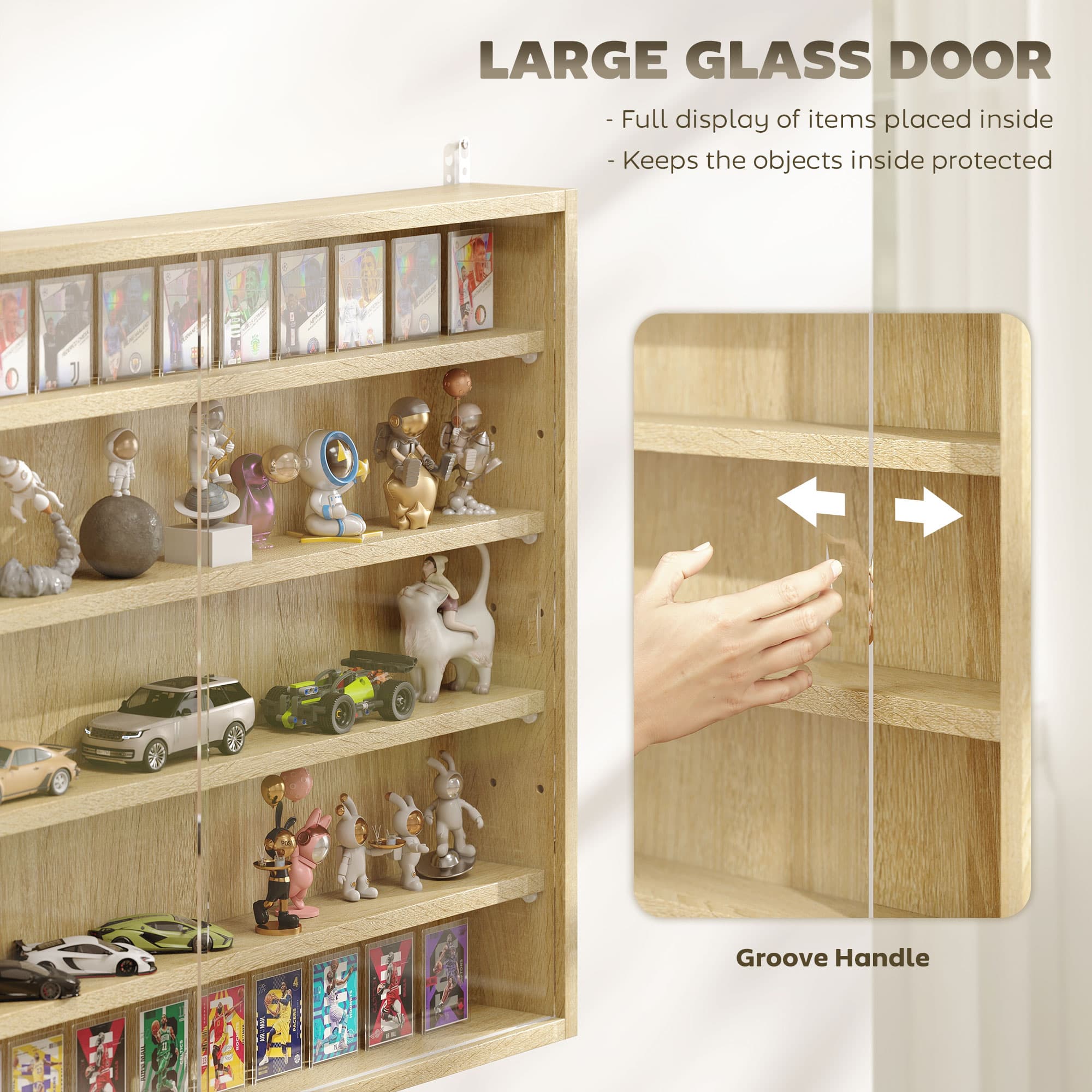 Wall-Mounted Display Cabinet for Ornaments and Collectibles - image 3