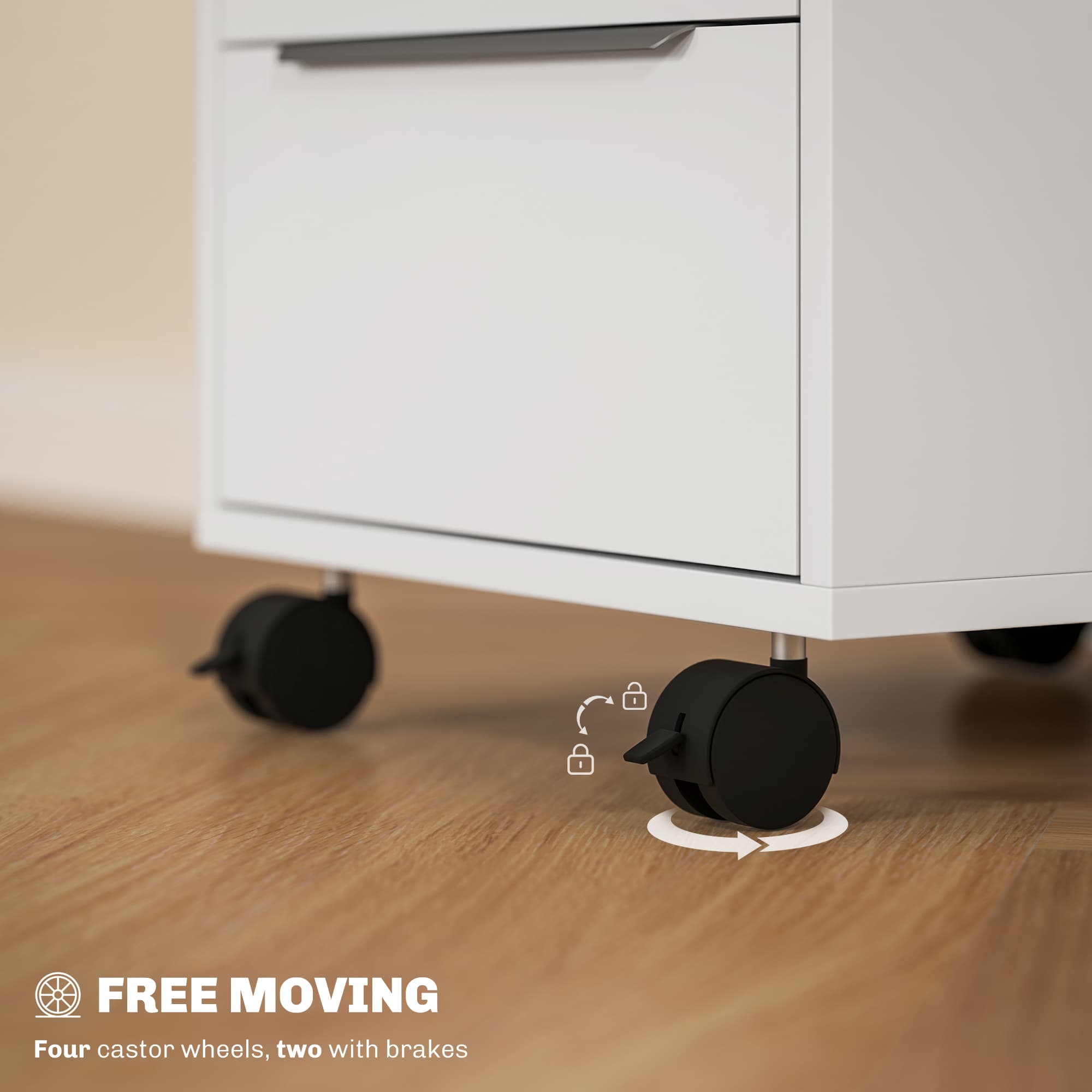 Keep Documents Secure with a Lockable Three-Drawer Filing Cabinet - image 5