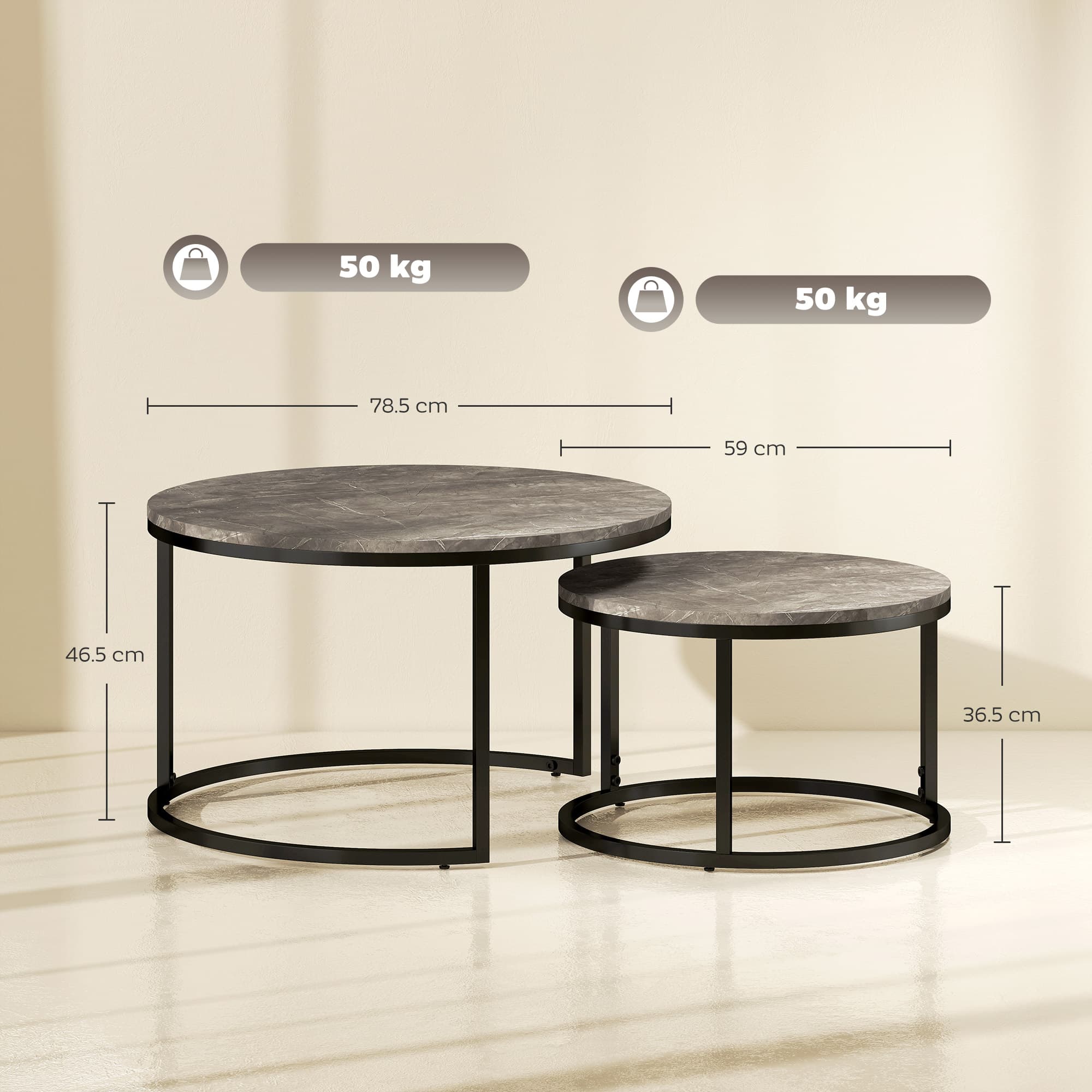 Transform Your Living Space with Industrial Nesting Tables - image 1