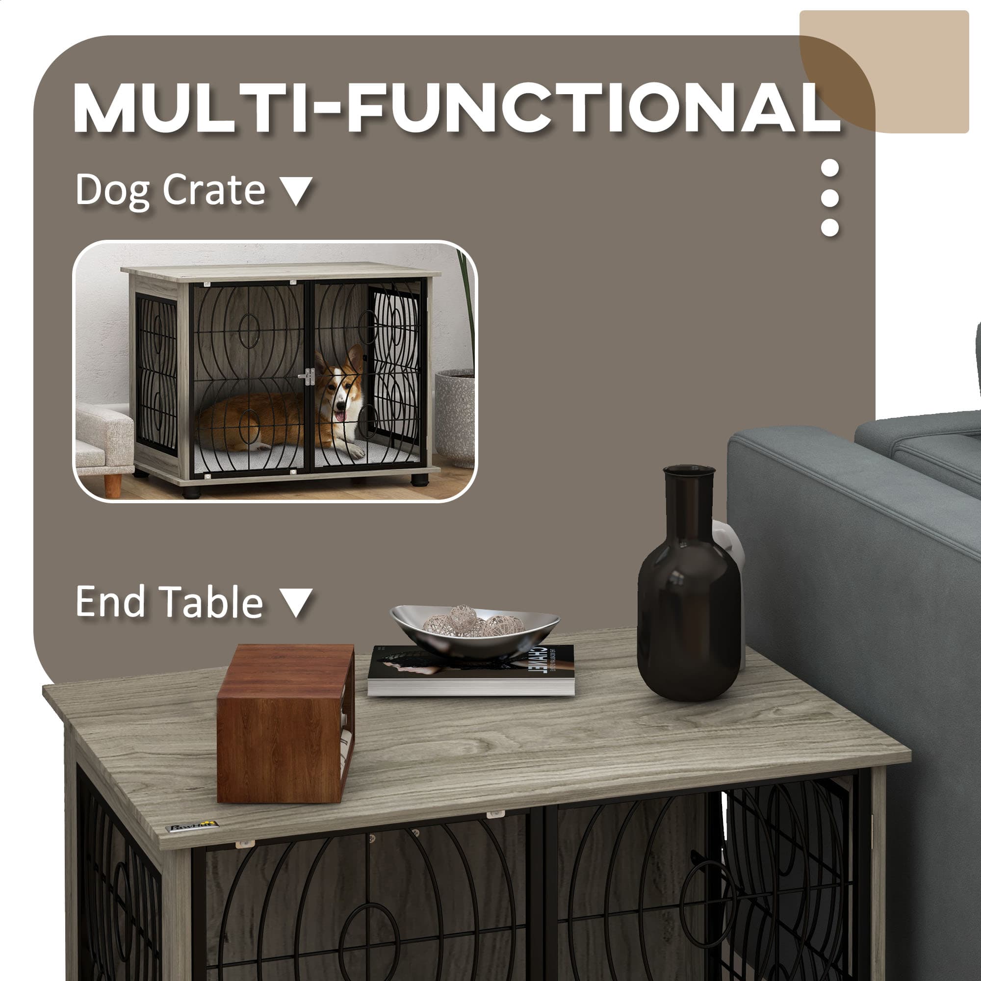 Transform Your Space with this Stylish Dog Crate End Table - image 4