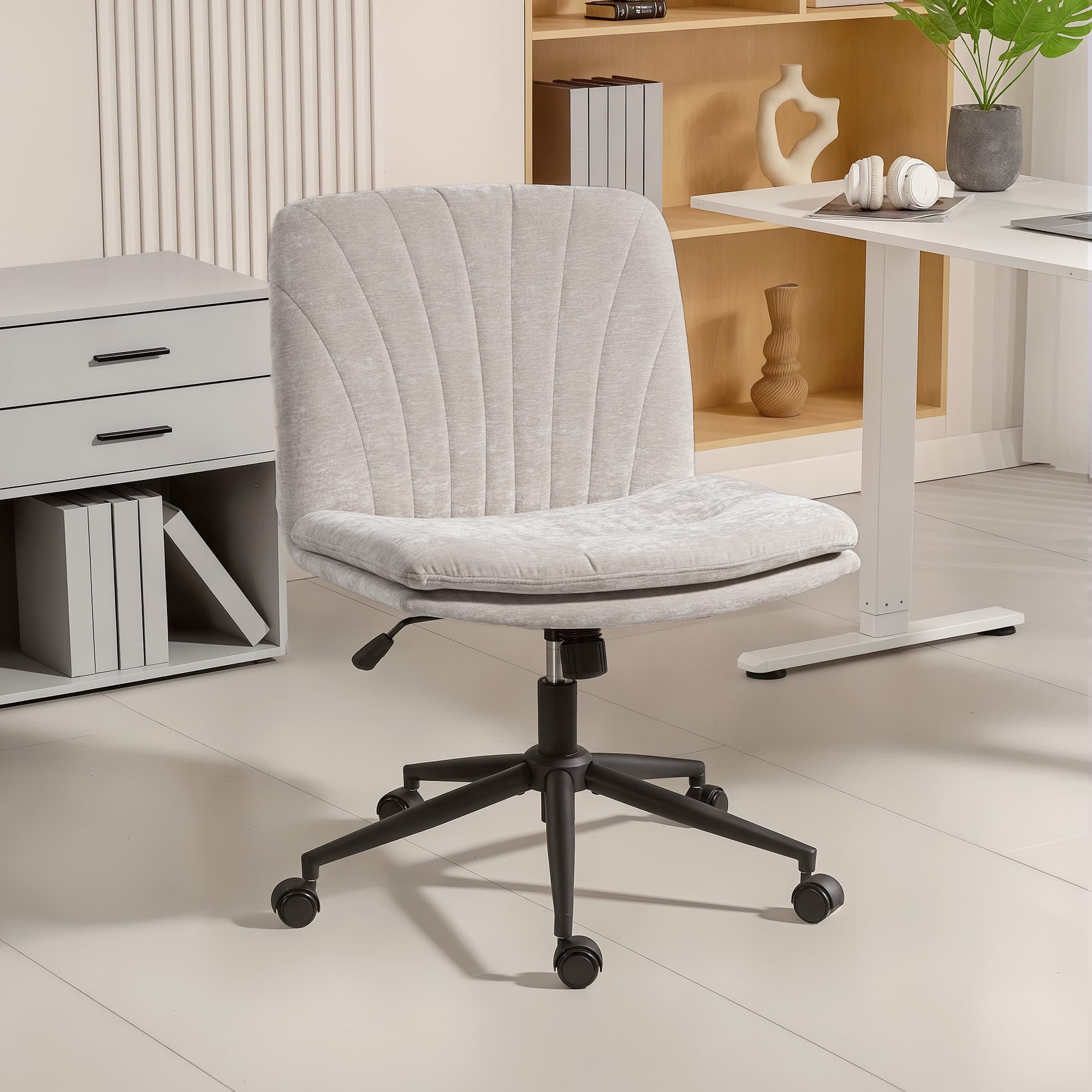 Discover Effortless Comfort with this Beige Criss Cross Chair - image 3