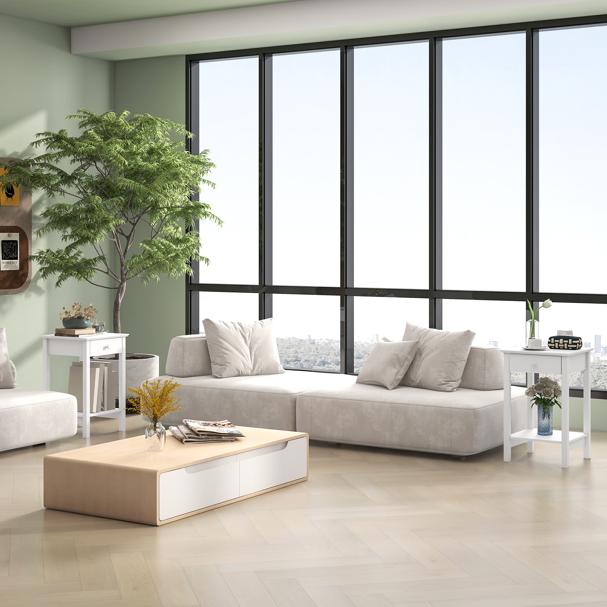 Transform Your Bedroom with these White Bedside Tables - image 3