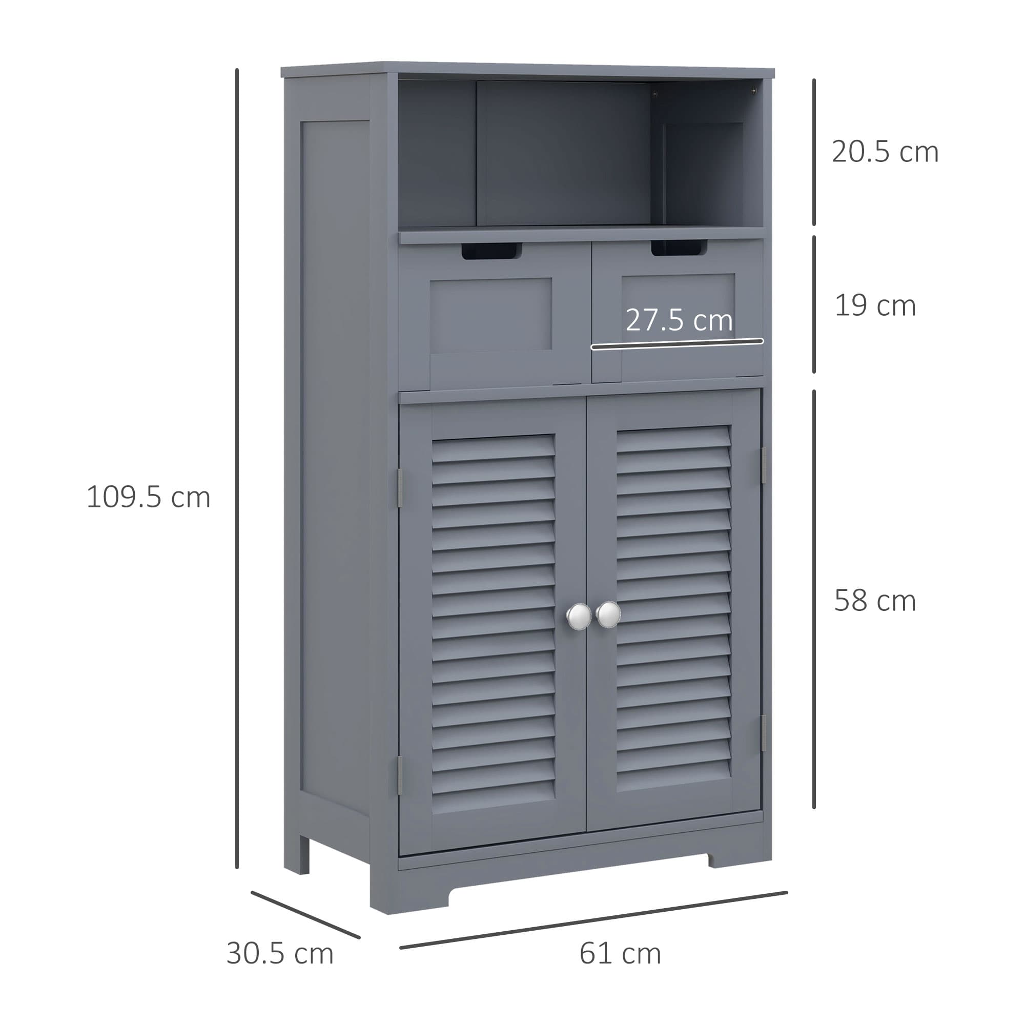 Transform Your Space with this Grey Bathroom Storage Cabinet - image 2