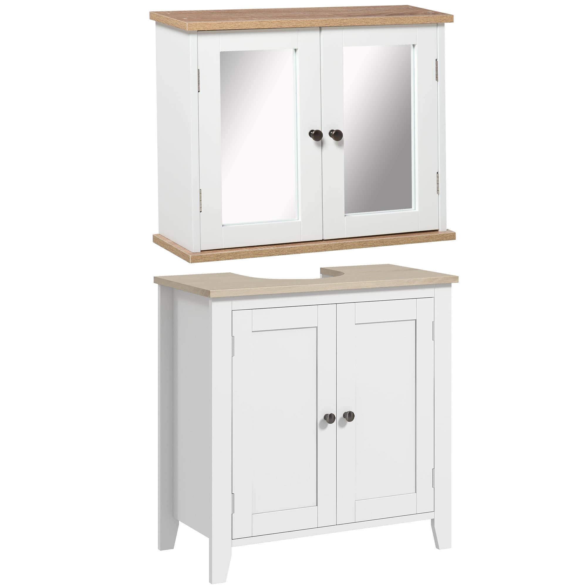 Transform Your Space with the Kleankin Bathroom Furniture Set - White