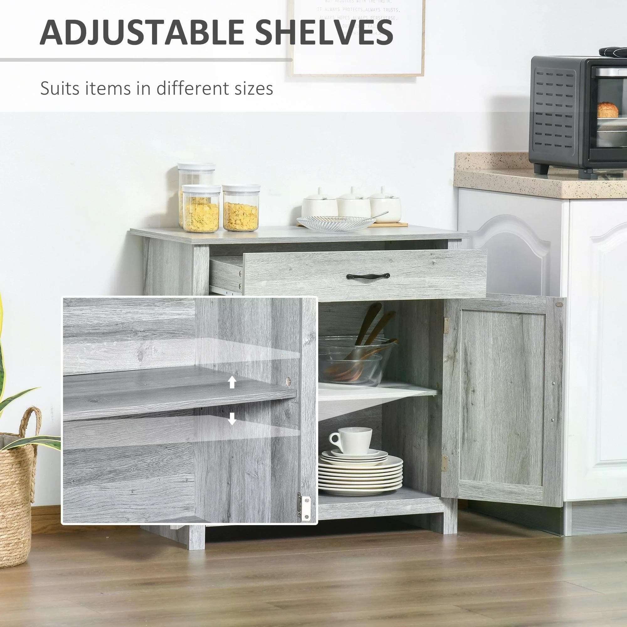Transform Your Space with this Grey Farmhouse Sideboard - image 3