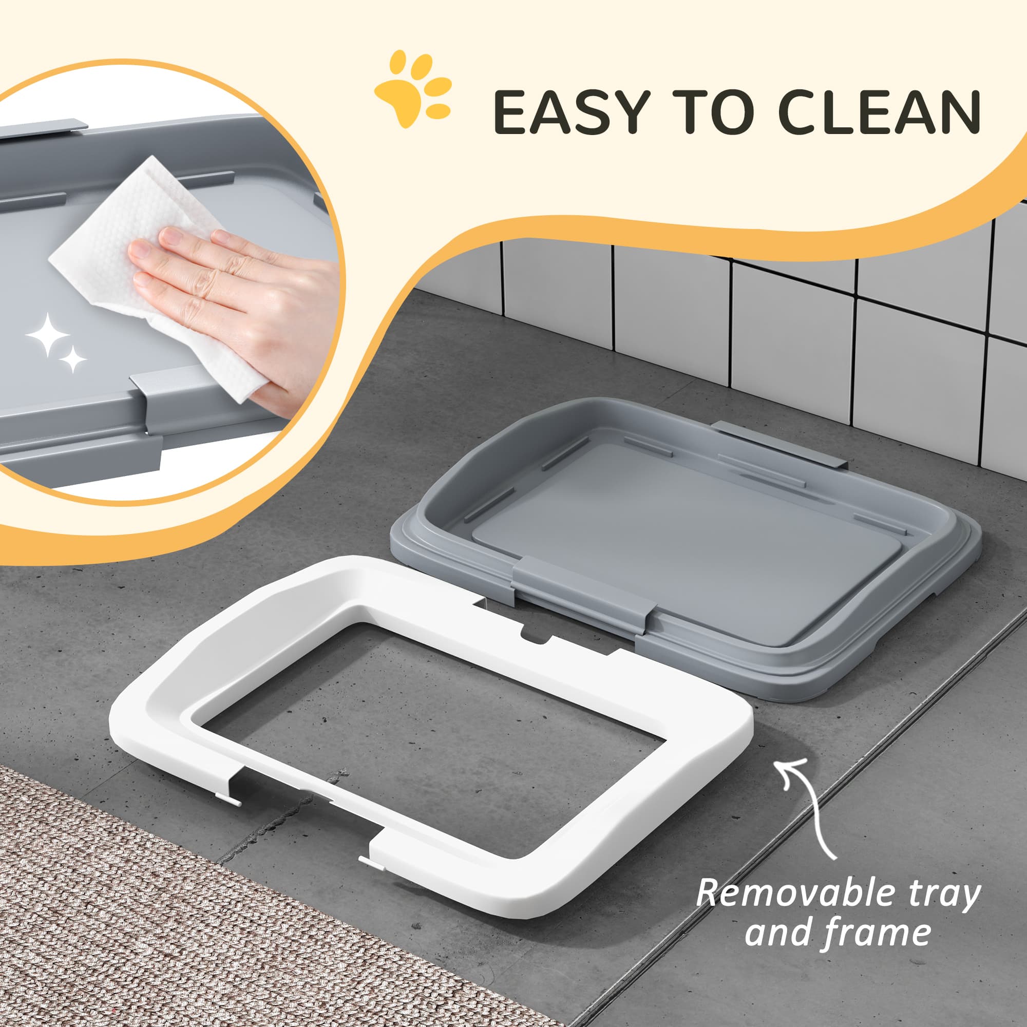 Indoor Dog Training Tray With Detachable Frame, 47 x 34 cm - image 10