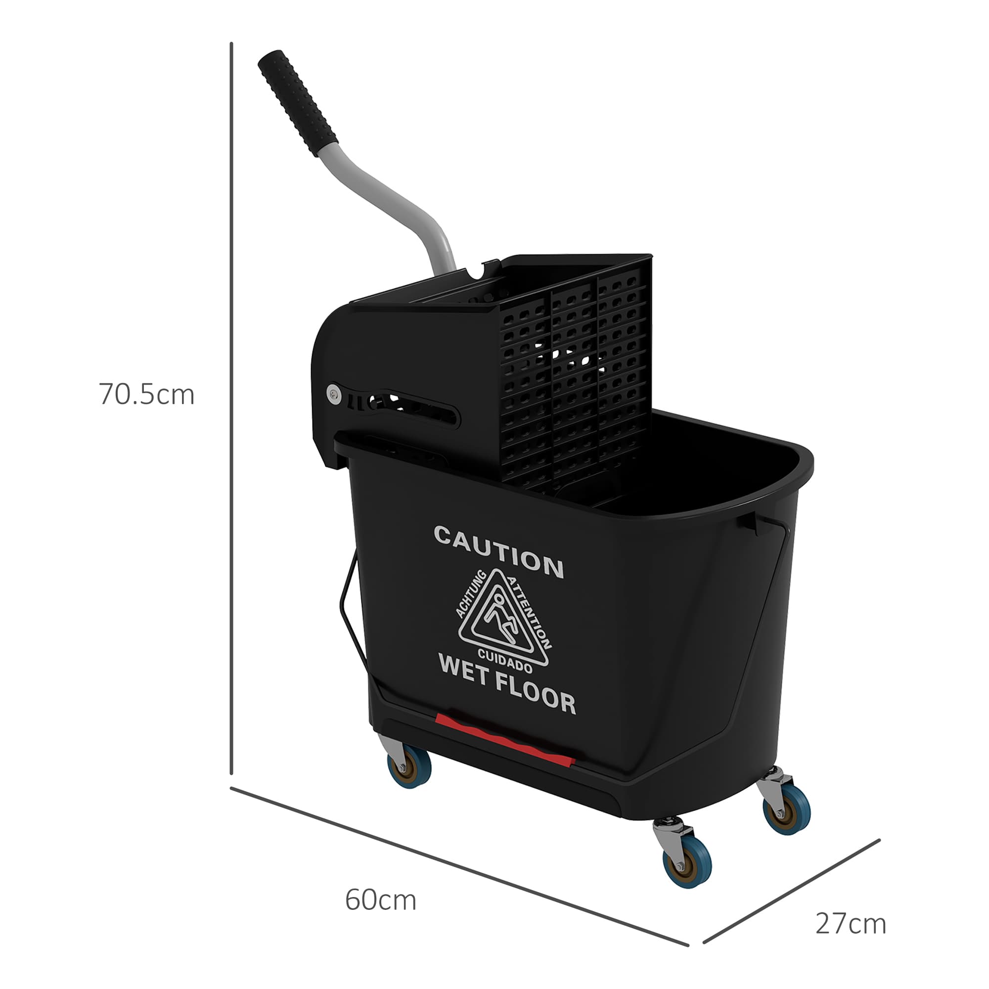 Effortless Floor Cleaning with the 20L Wheeled Mop Bucket - image 4