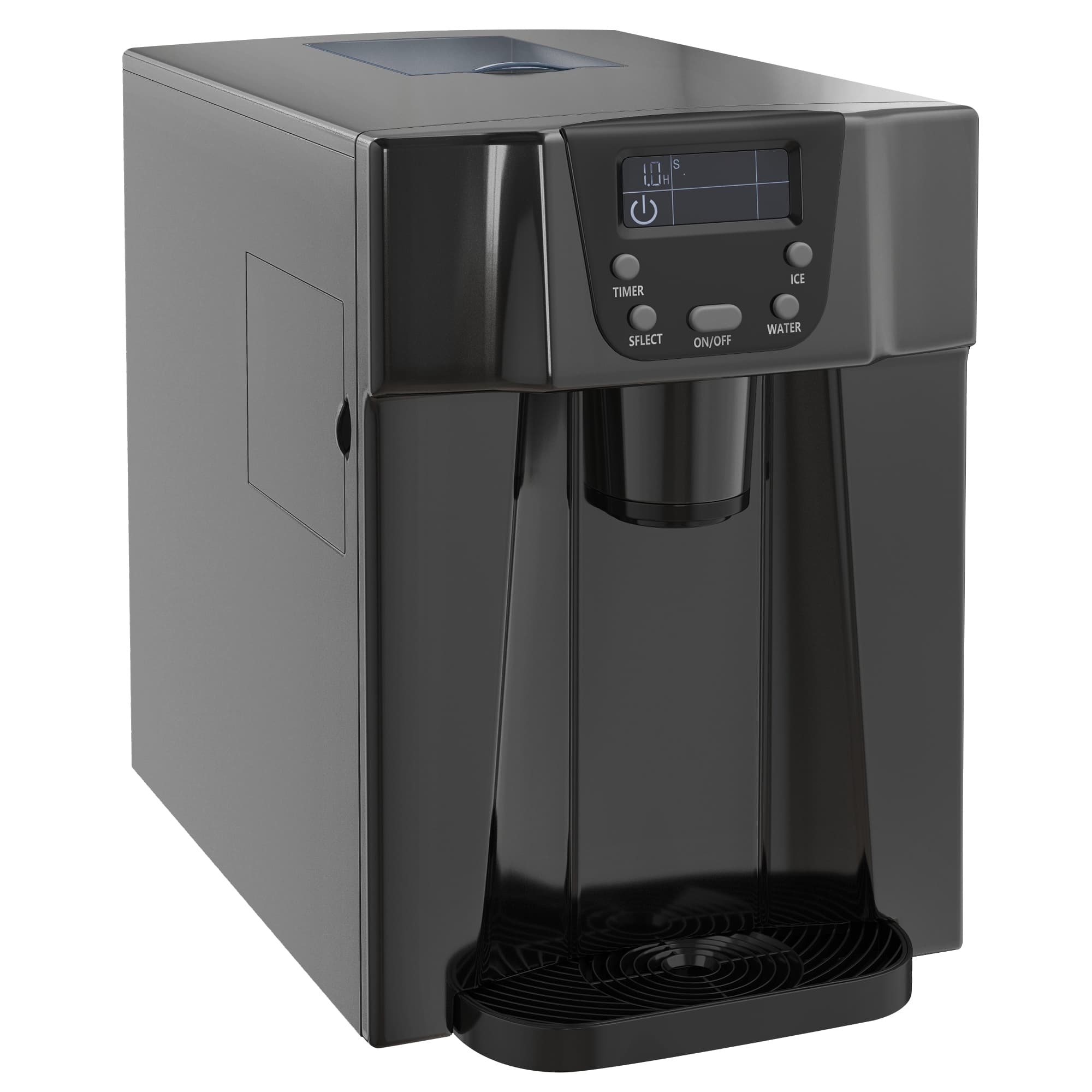 Transform Your Drinks with this 2-in-1 Ice Maker & Water Dispenser - Black