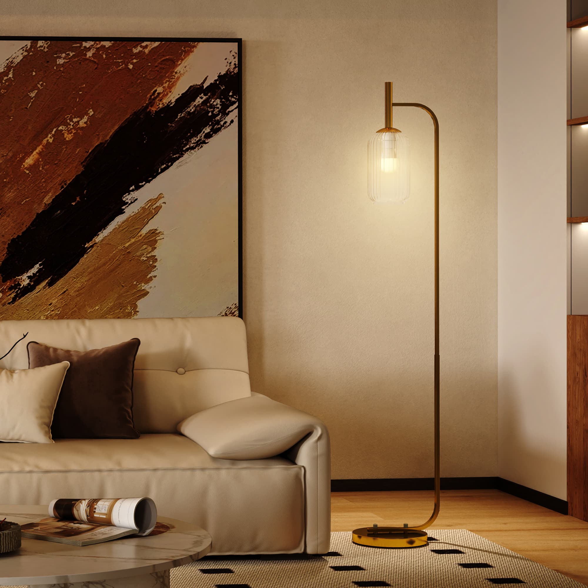 Transform Your Space with this Modern Gold Floor Lamp - image 5