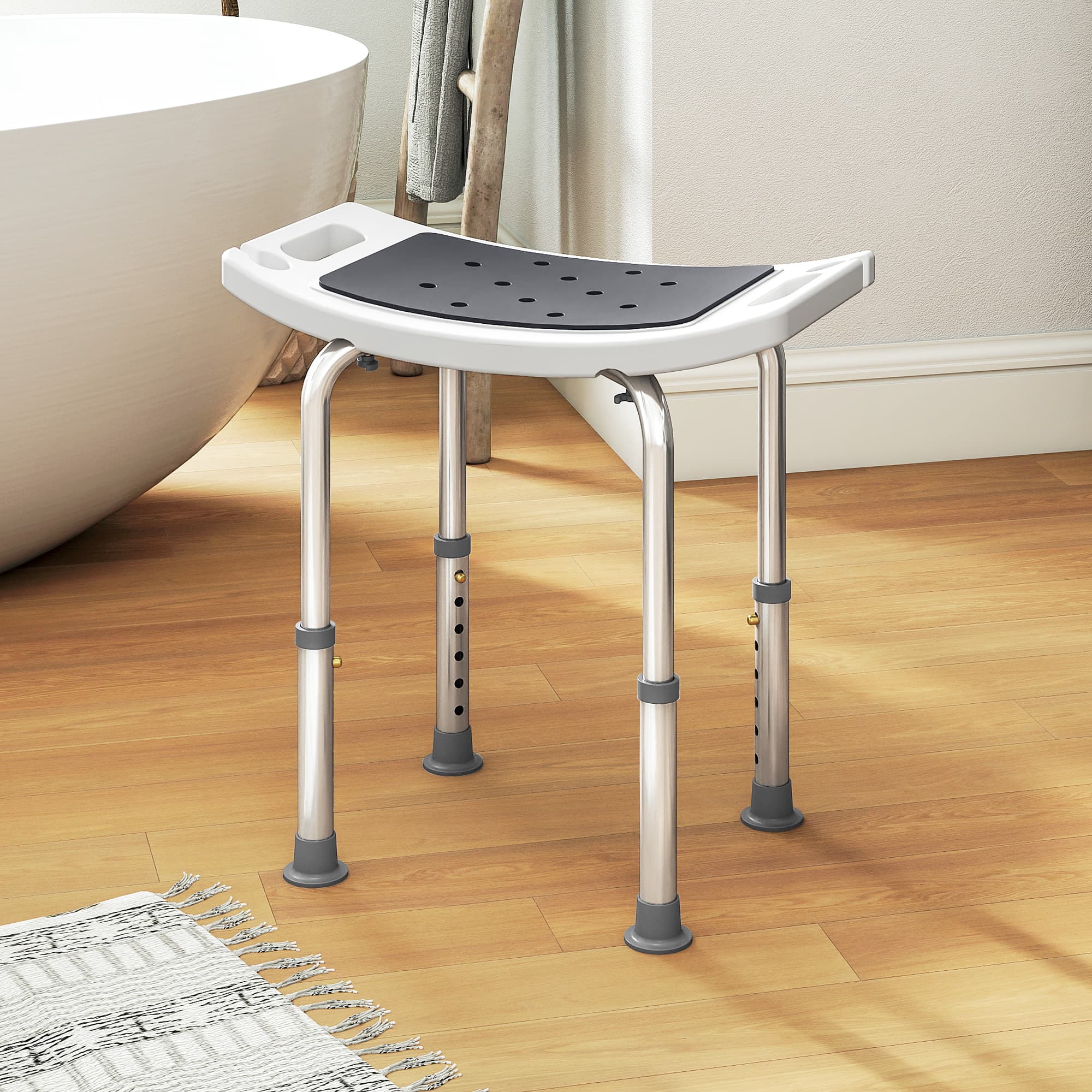 Adjustable Aluminium Shower Chair for Safe, Comfortable Bathing - image 4