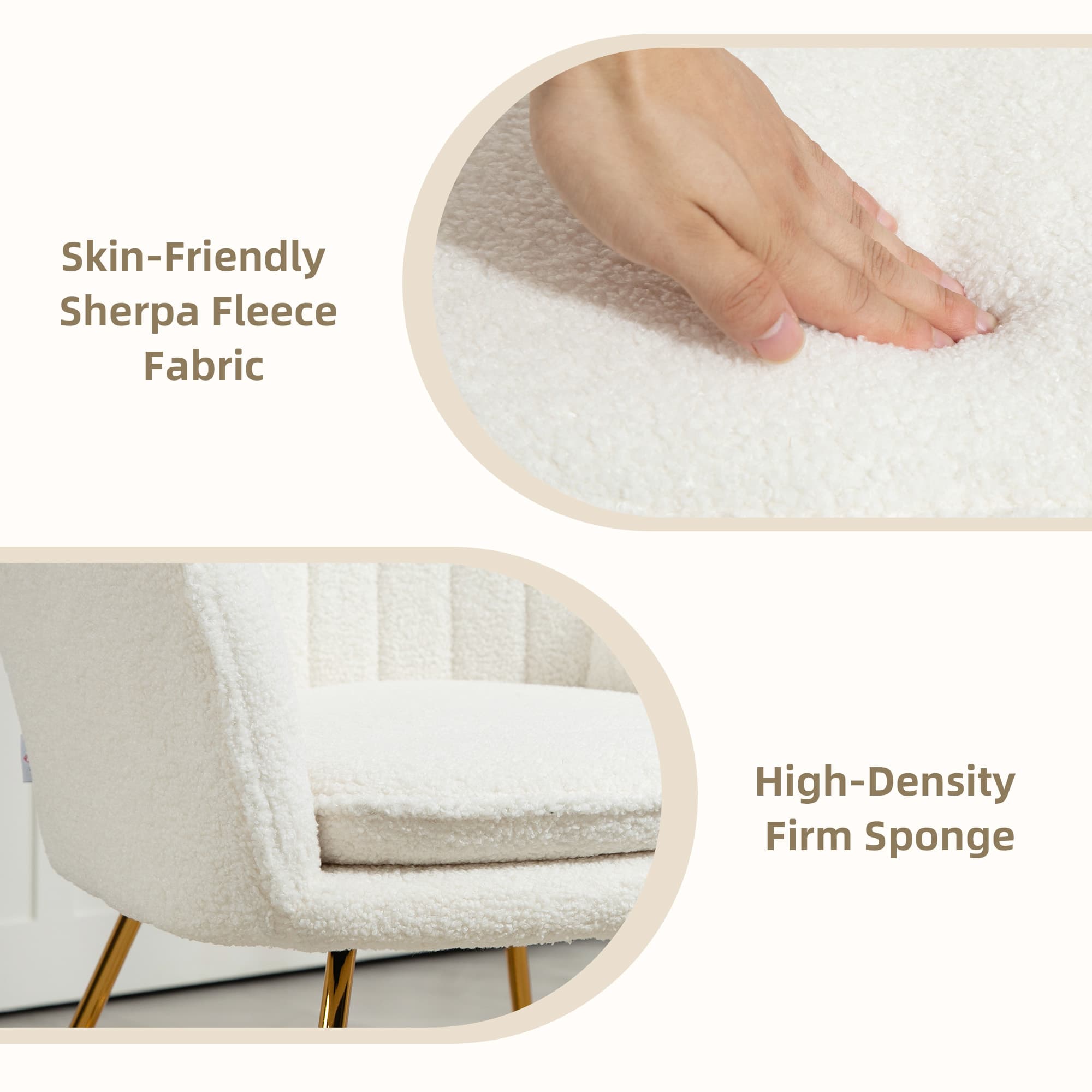 Transform Your Dining Space with Cream Sherpa Chairs - image 2