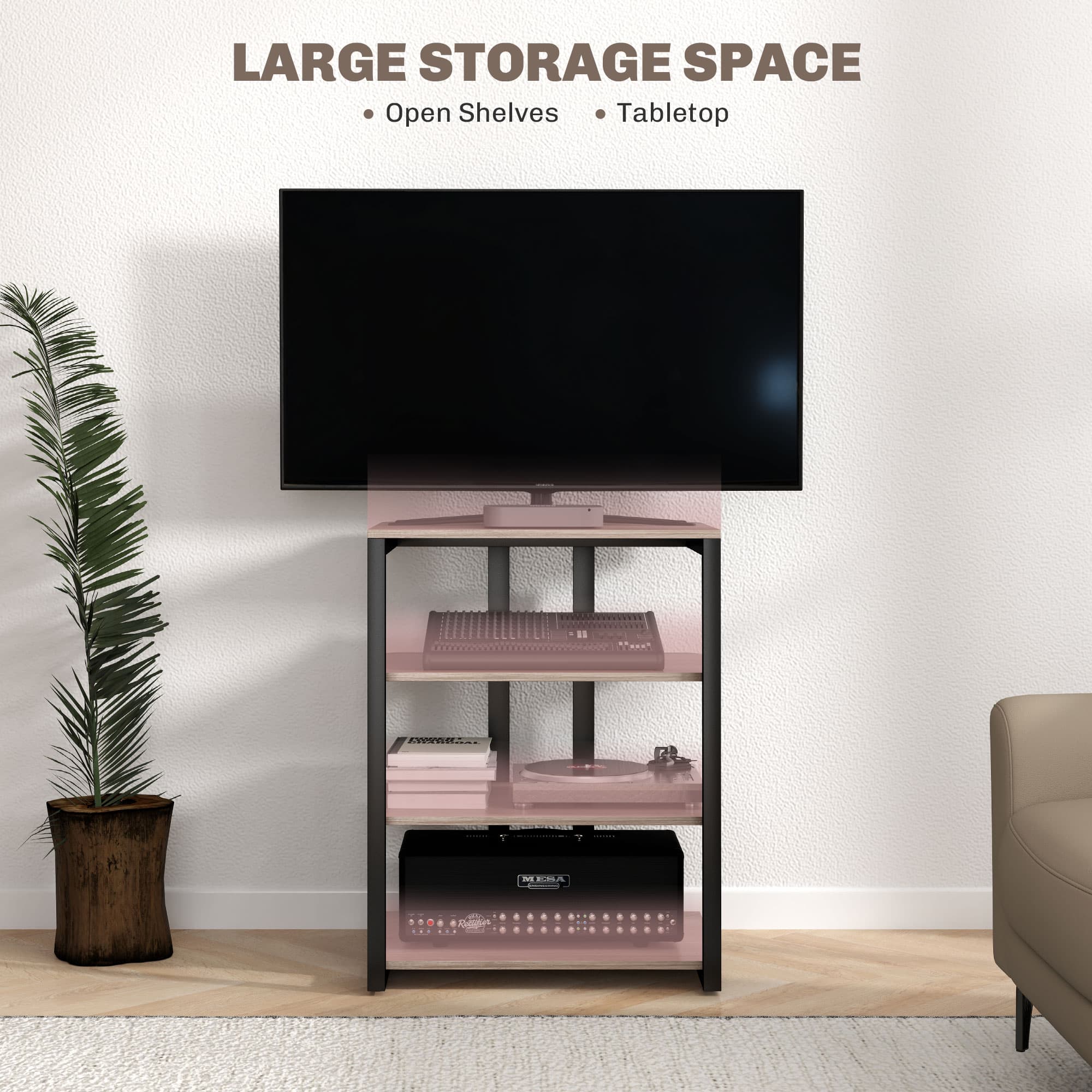 Transform Your Setup with this Grey 4-Tier HiFi Stand - image 5