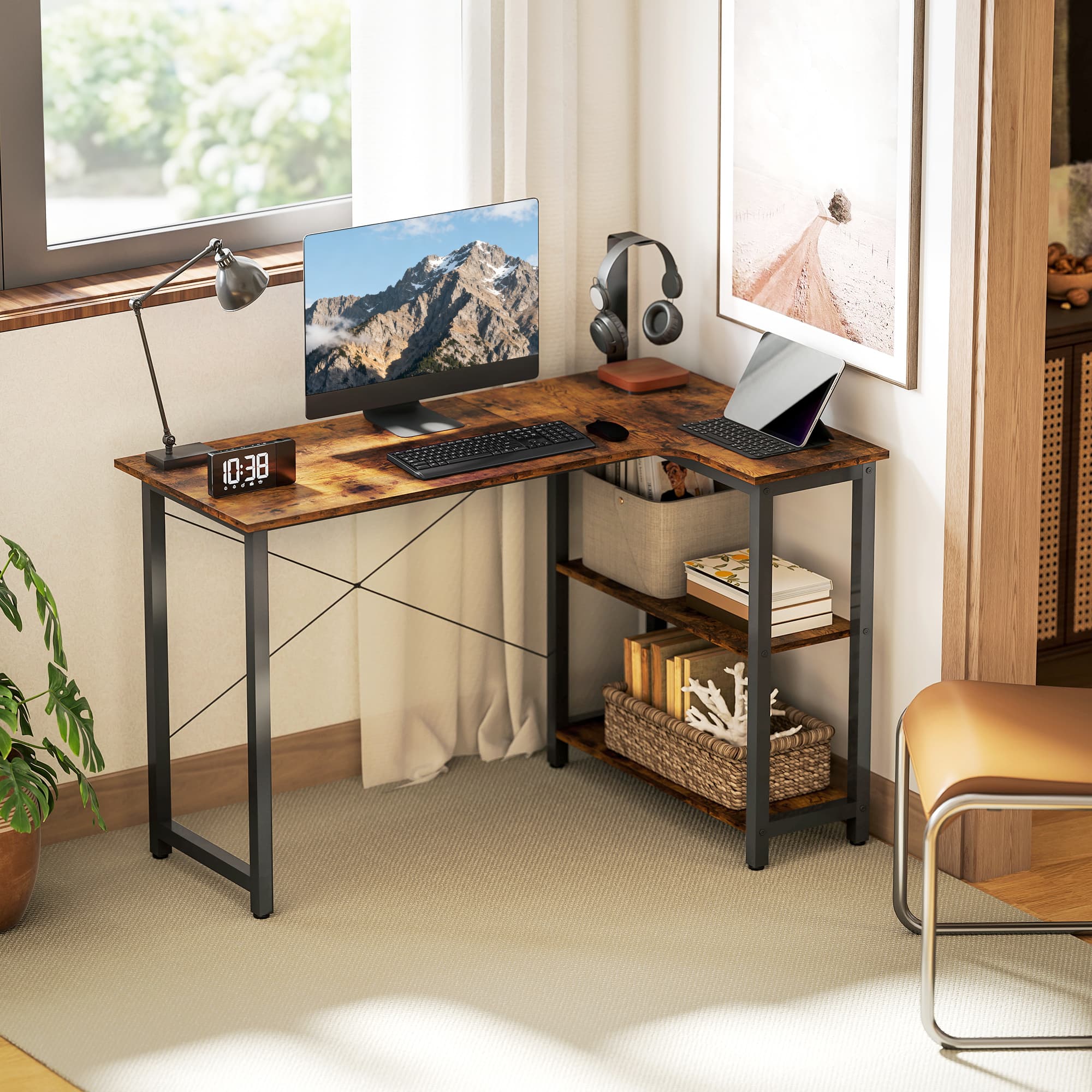 A Corner Desk with Side Shelves for the Home Office - image 2