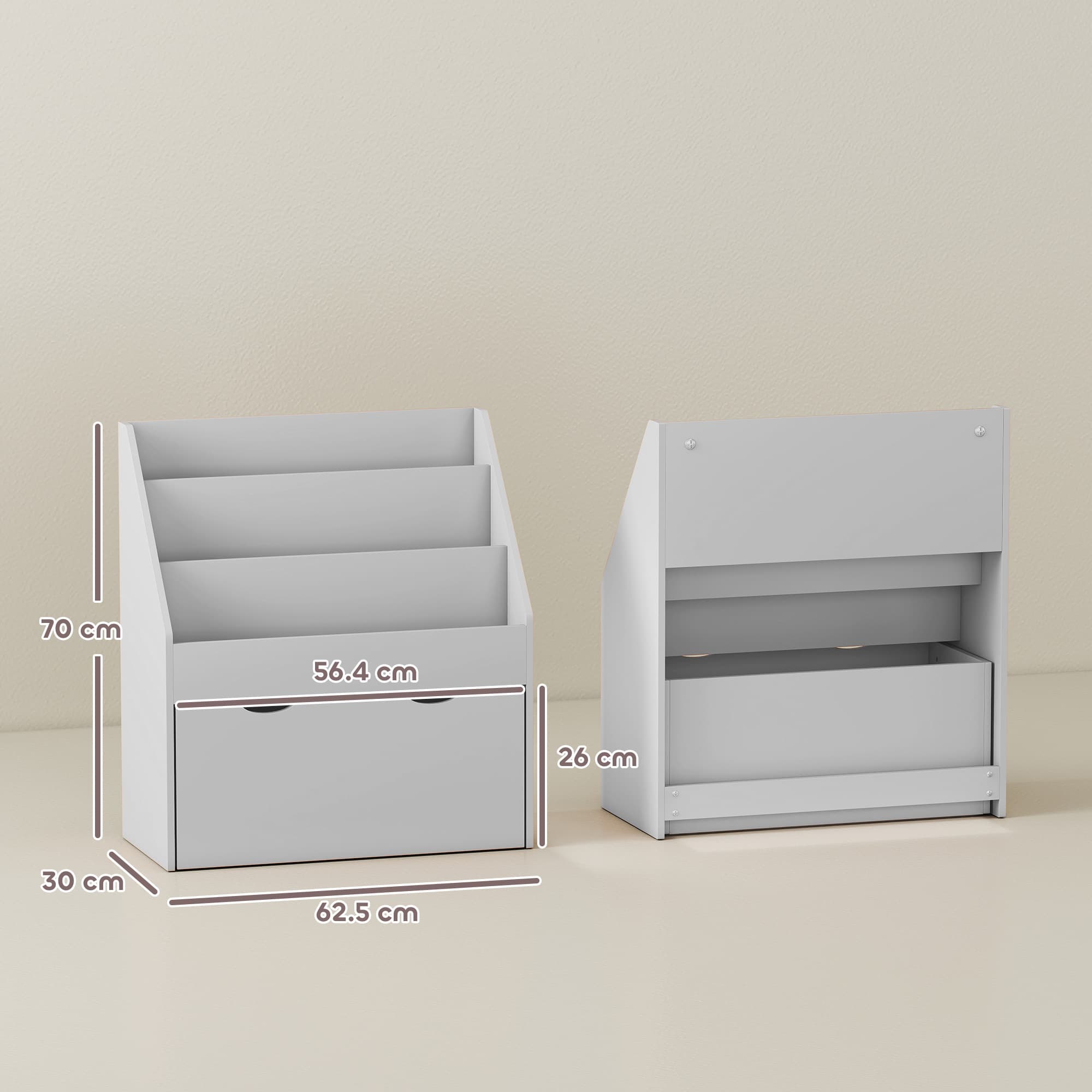 Transform Their Space with this Premium Grey Kids Bookcase - image 5