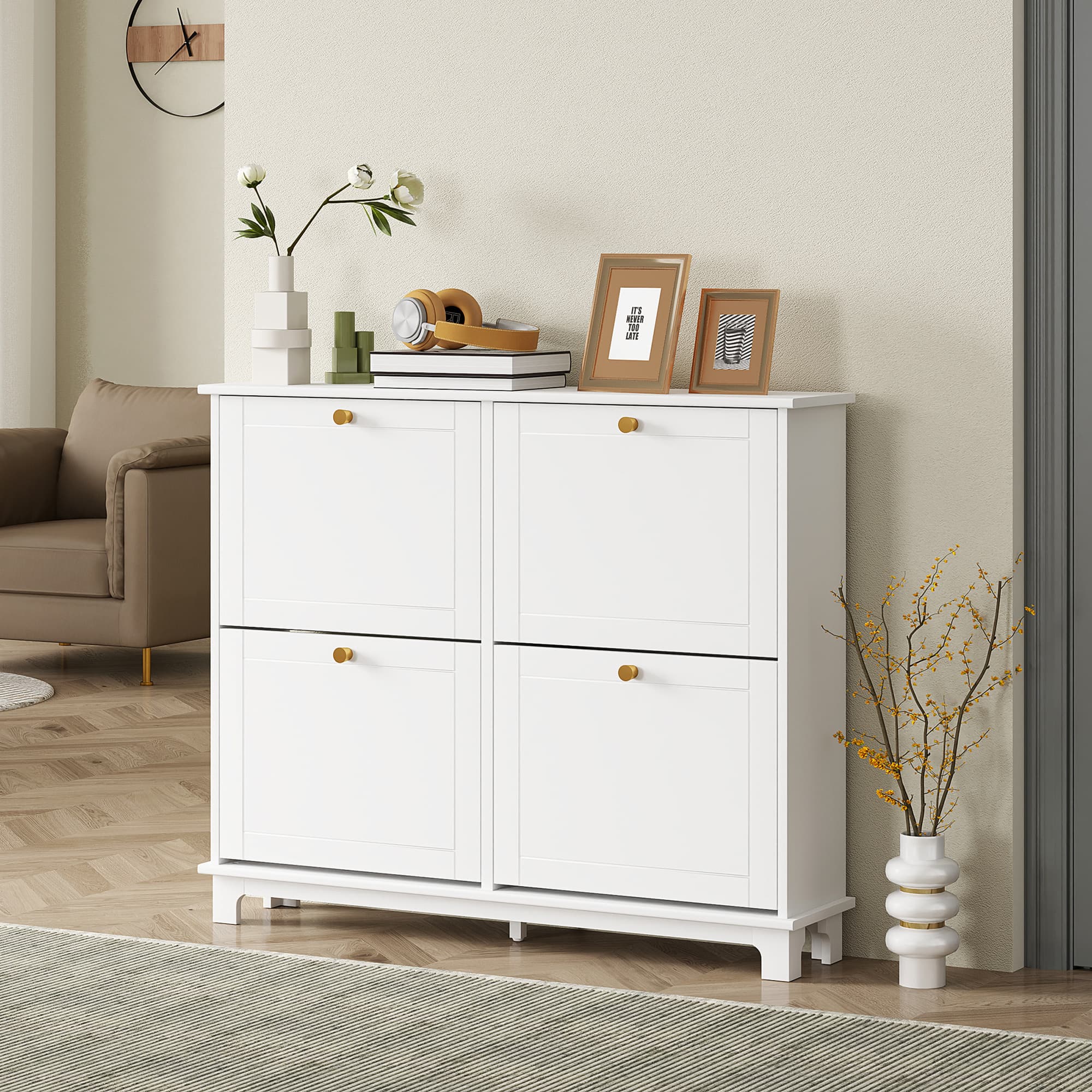 Transform Your Hallway With This Slim White Shoe Cabinet - image 3
