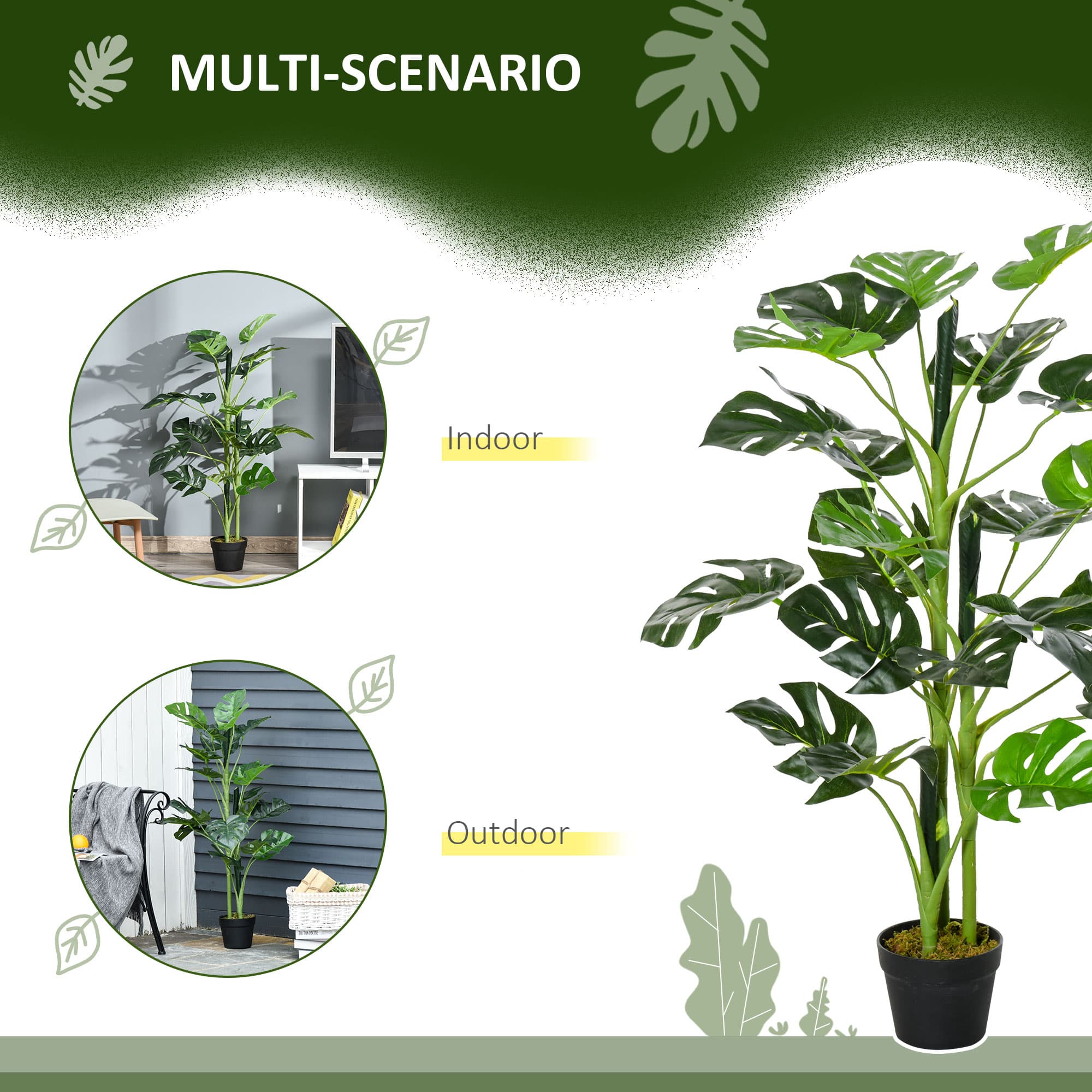 Two Artificial Monstera Plants for Effortless Year-Round Greenery - image 2
