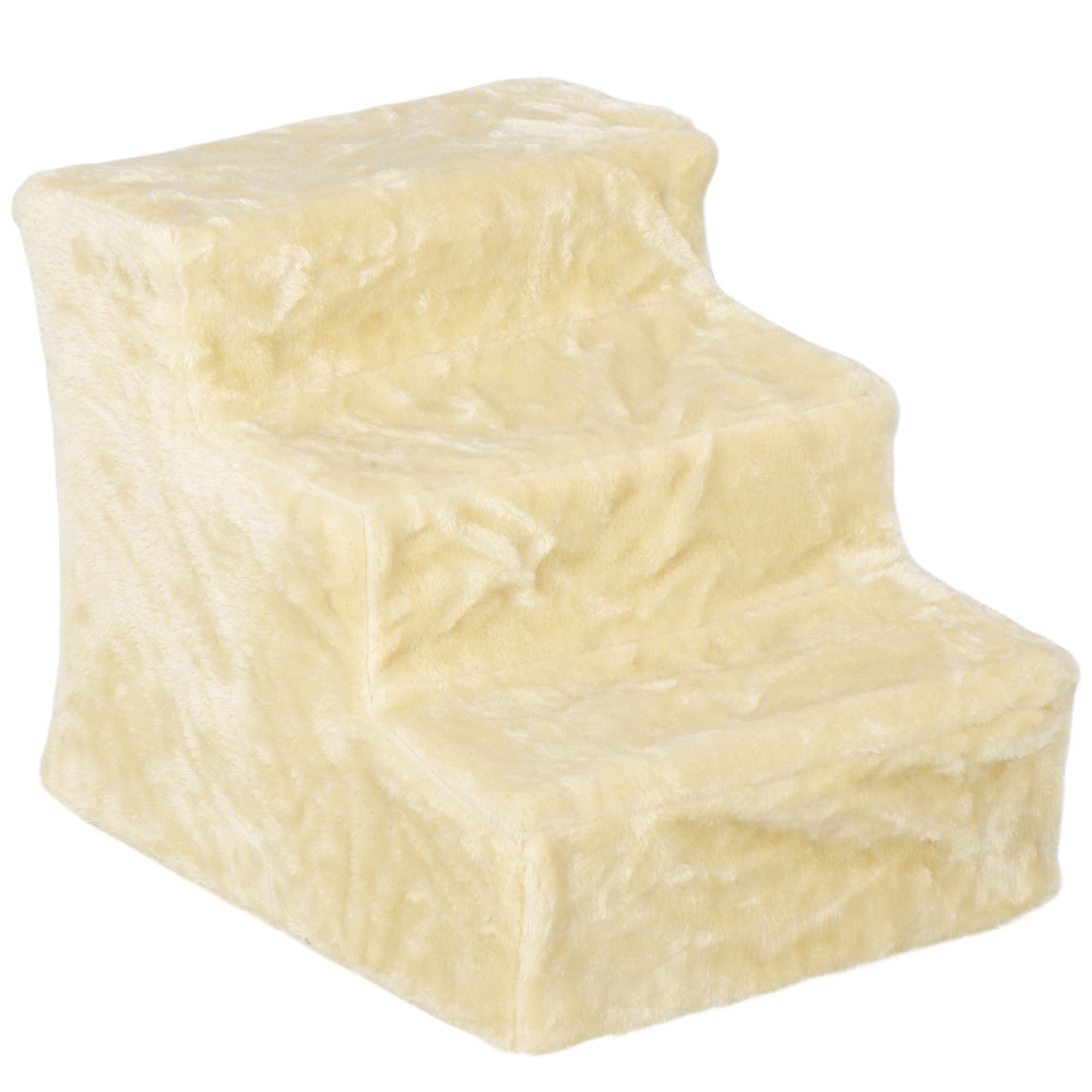 Three-Step Pet Stairs with Plush Cover for Small Dogs and Cats - image 8