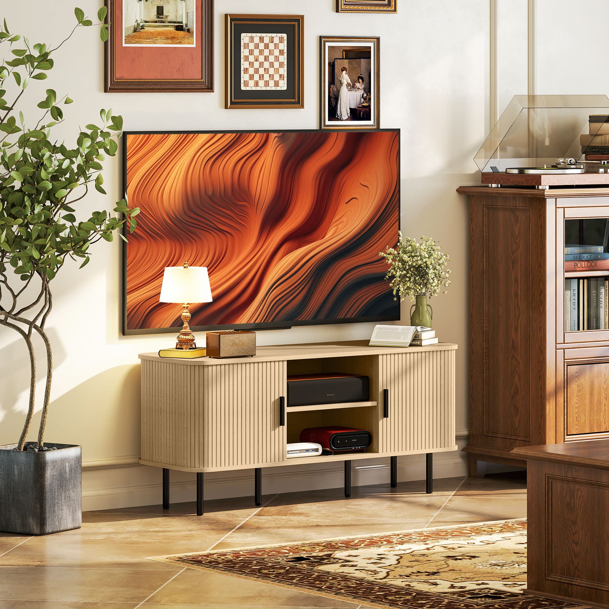 Transform Your Living Room with this Oak 55-Inch TV Unit - image 4