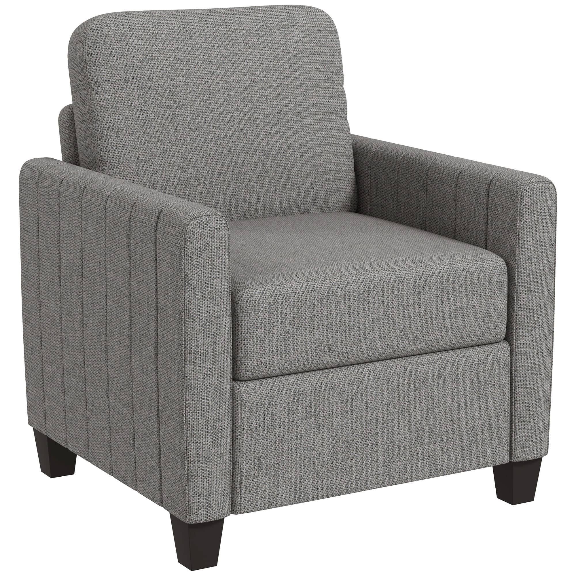 Transform Your Space with this Modern Light Grey Armchair