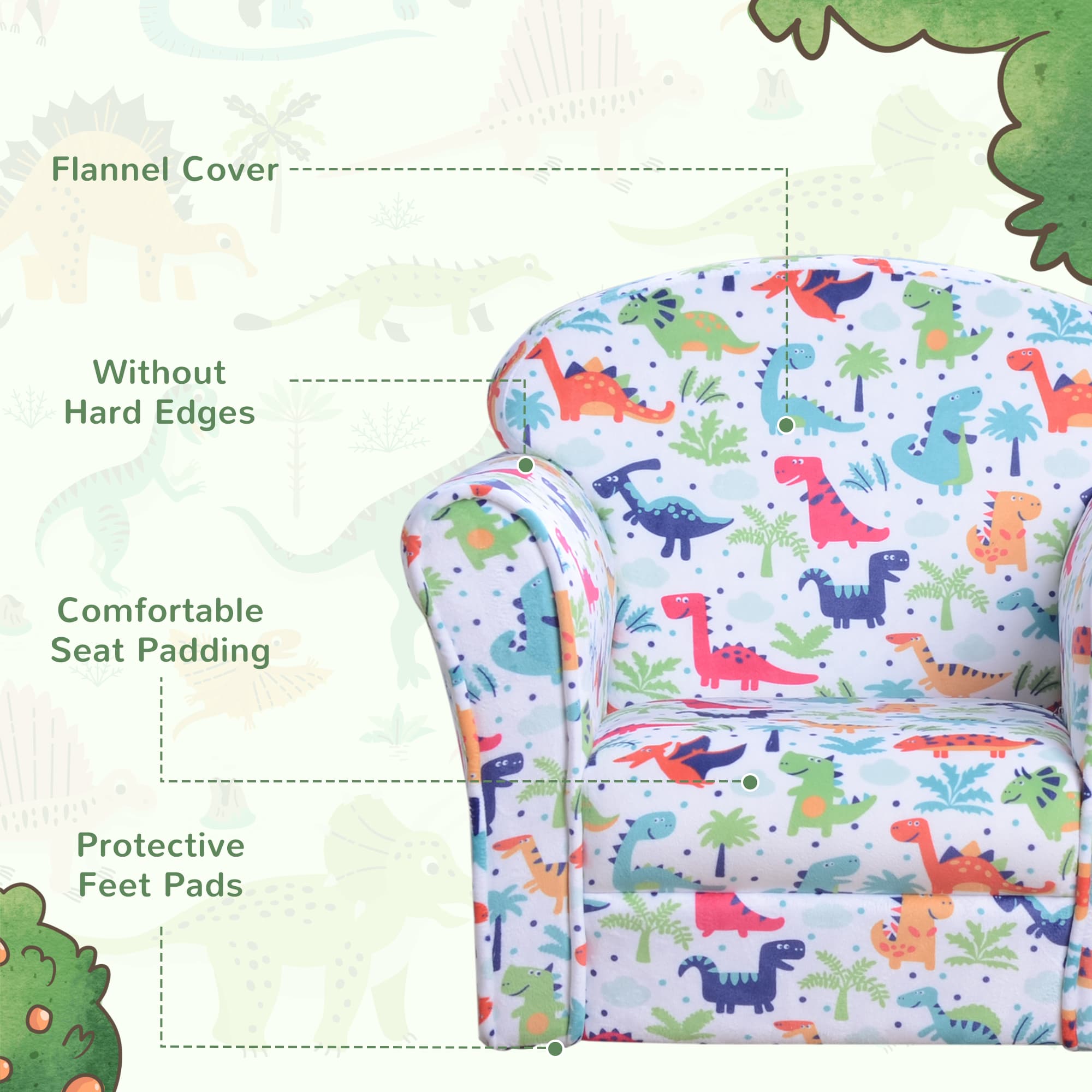 A colourful dinosaur chair sized just right for little ones - image 2