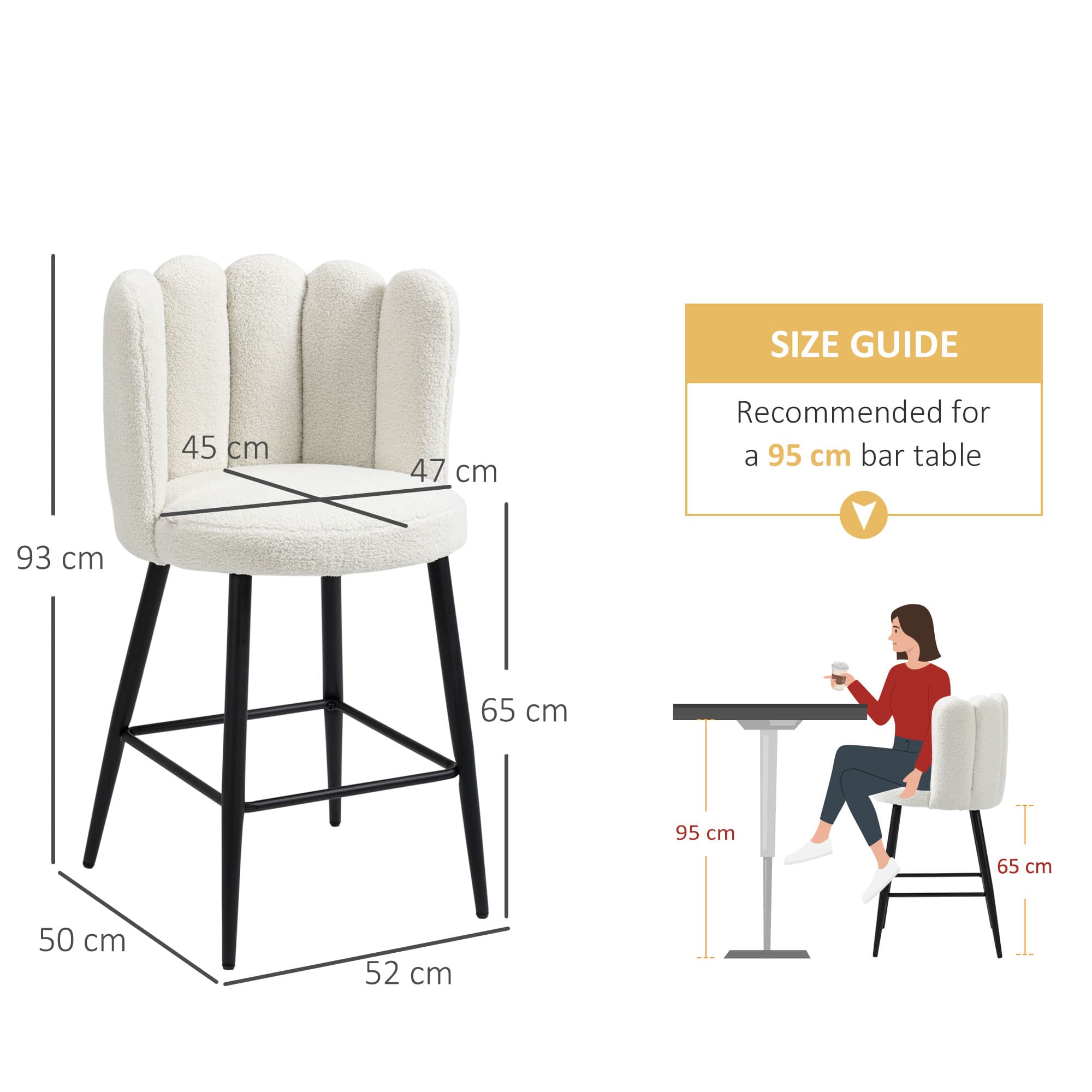 Transform Your Kitchen Island with Premium Boucle Bar Stools - image 1
