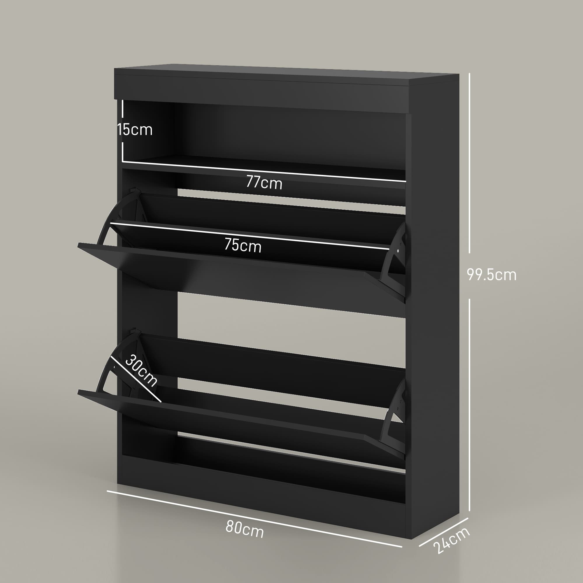 The Slim High-Gloss Shoe Cabinet That Hides 16 Pairs - image 3