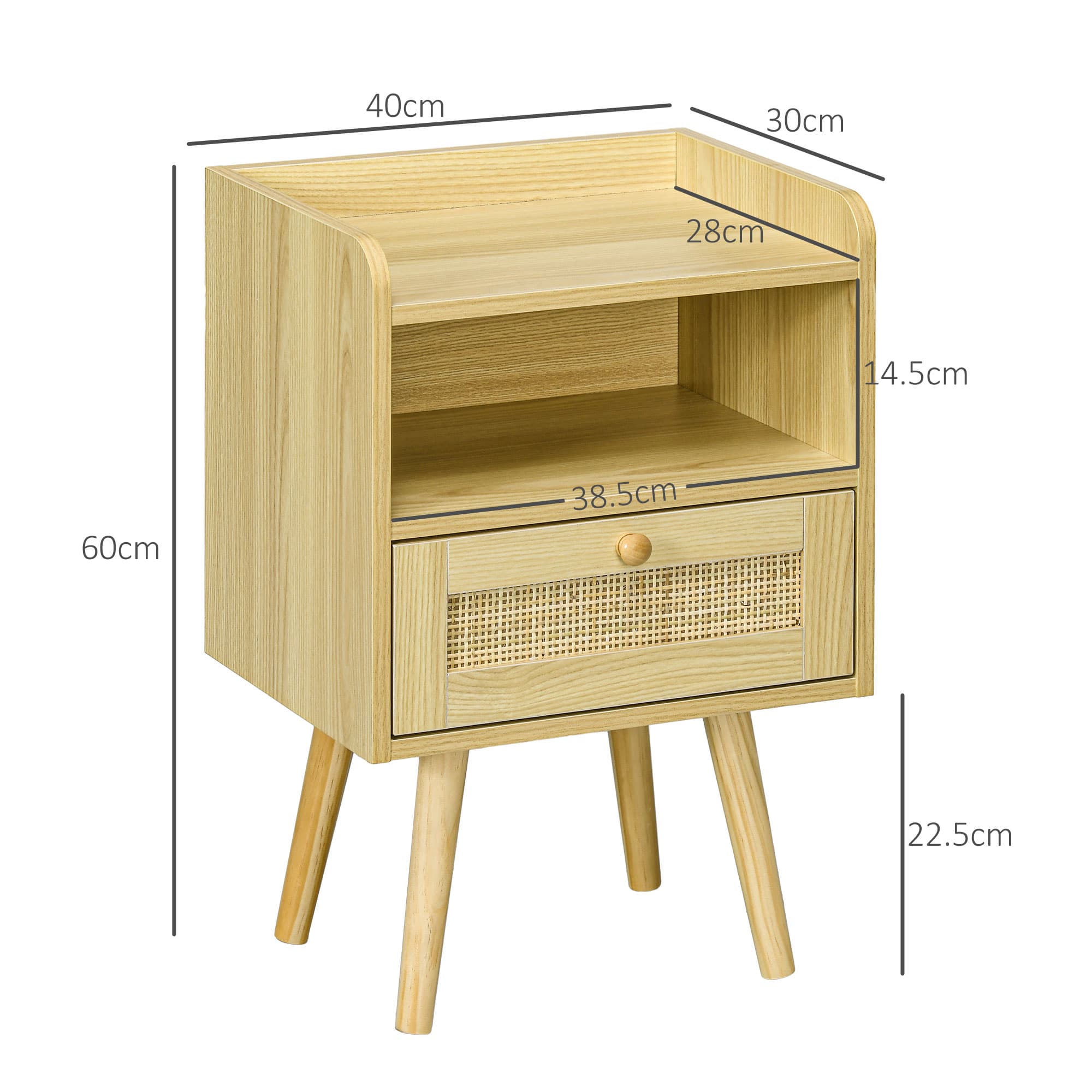 Discover Natural Elegance: Set of 2 Rattan Bedside Tables - image 3