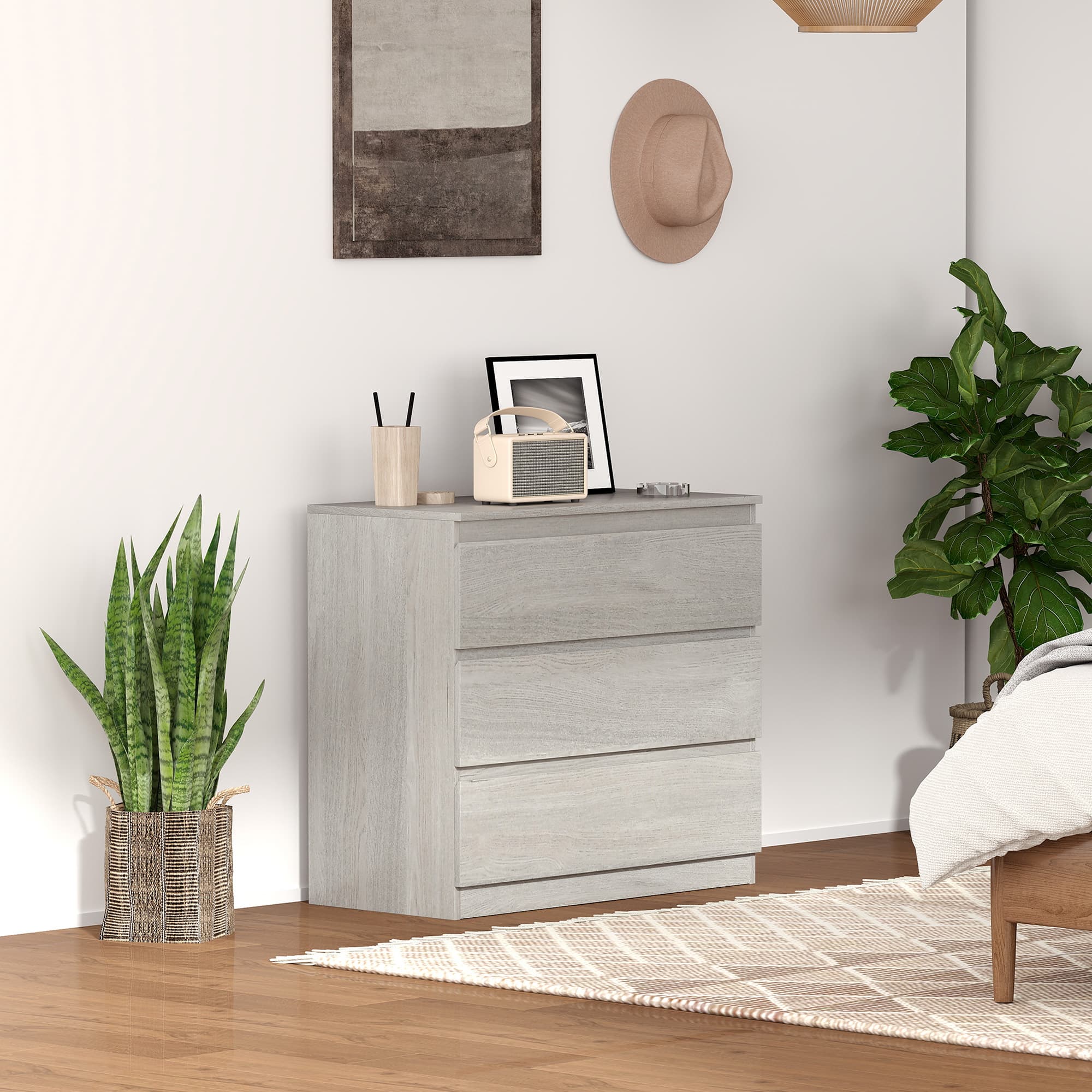 Transform Your Bedroom with this Grey 3-Drawer Chest - image 4