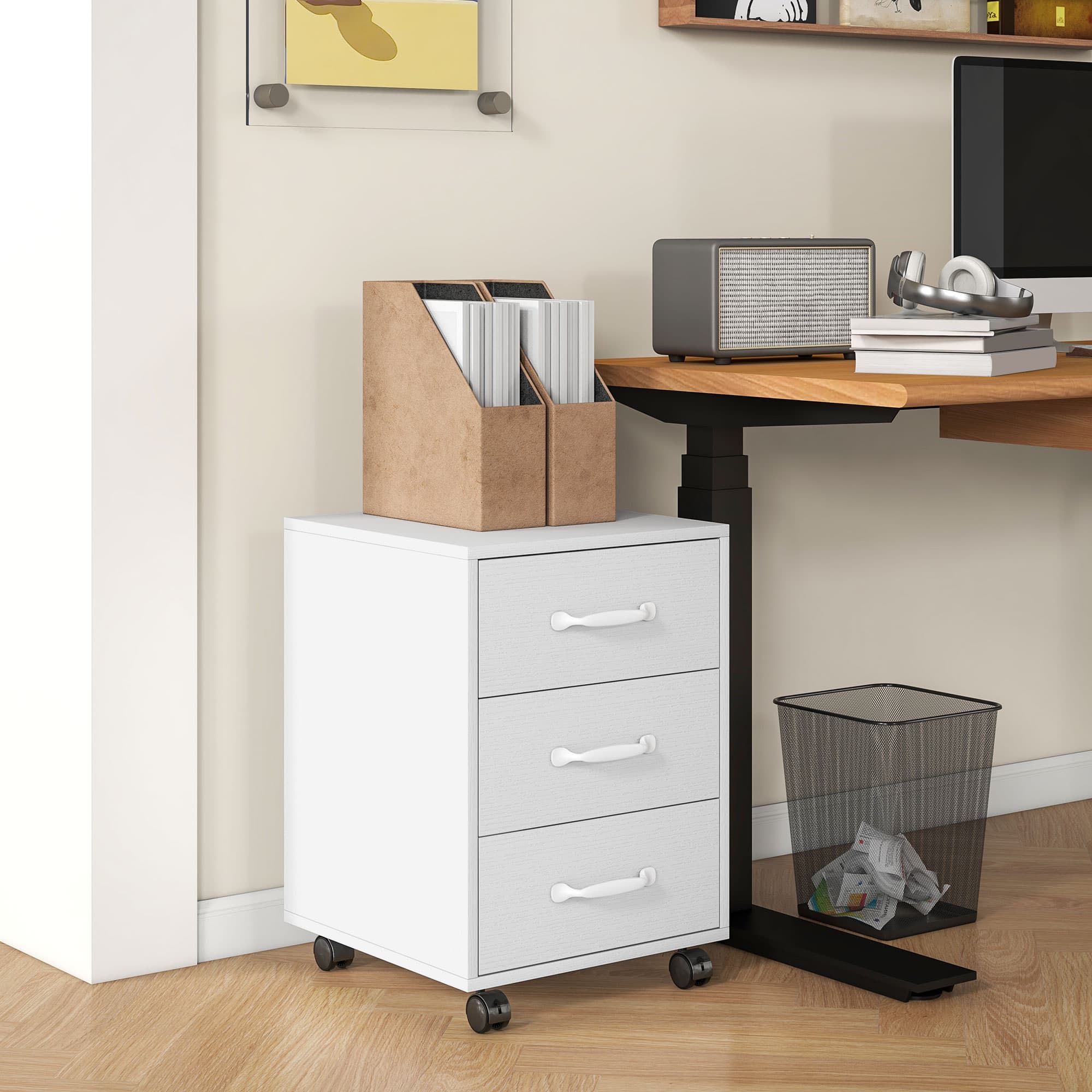 Transform Your Workspace with this Mobile 3-Drawer Cabinet - image 4