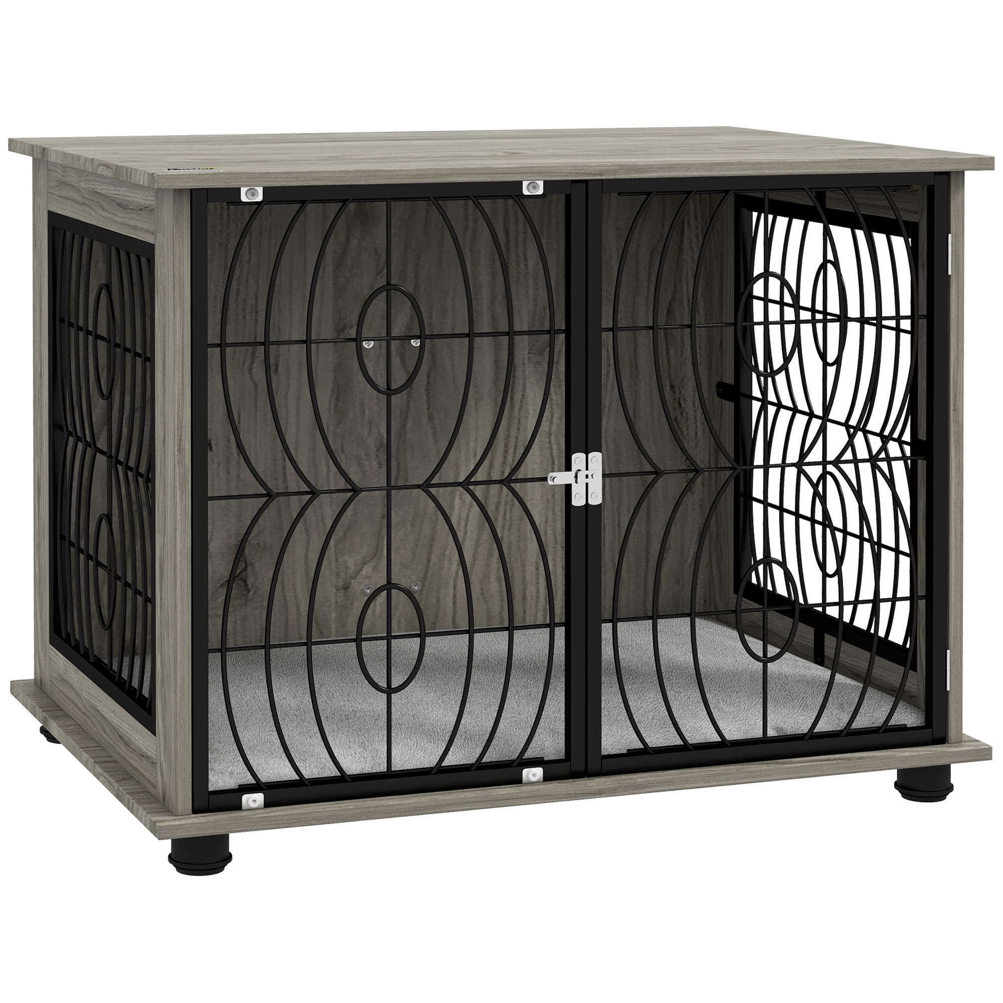 Transform Your Space with this Stylish Dog Crate End Table - Grey