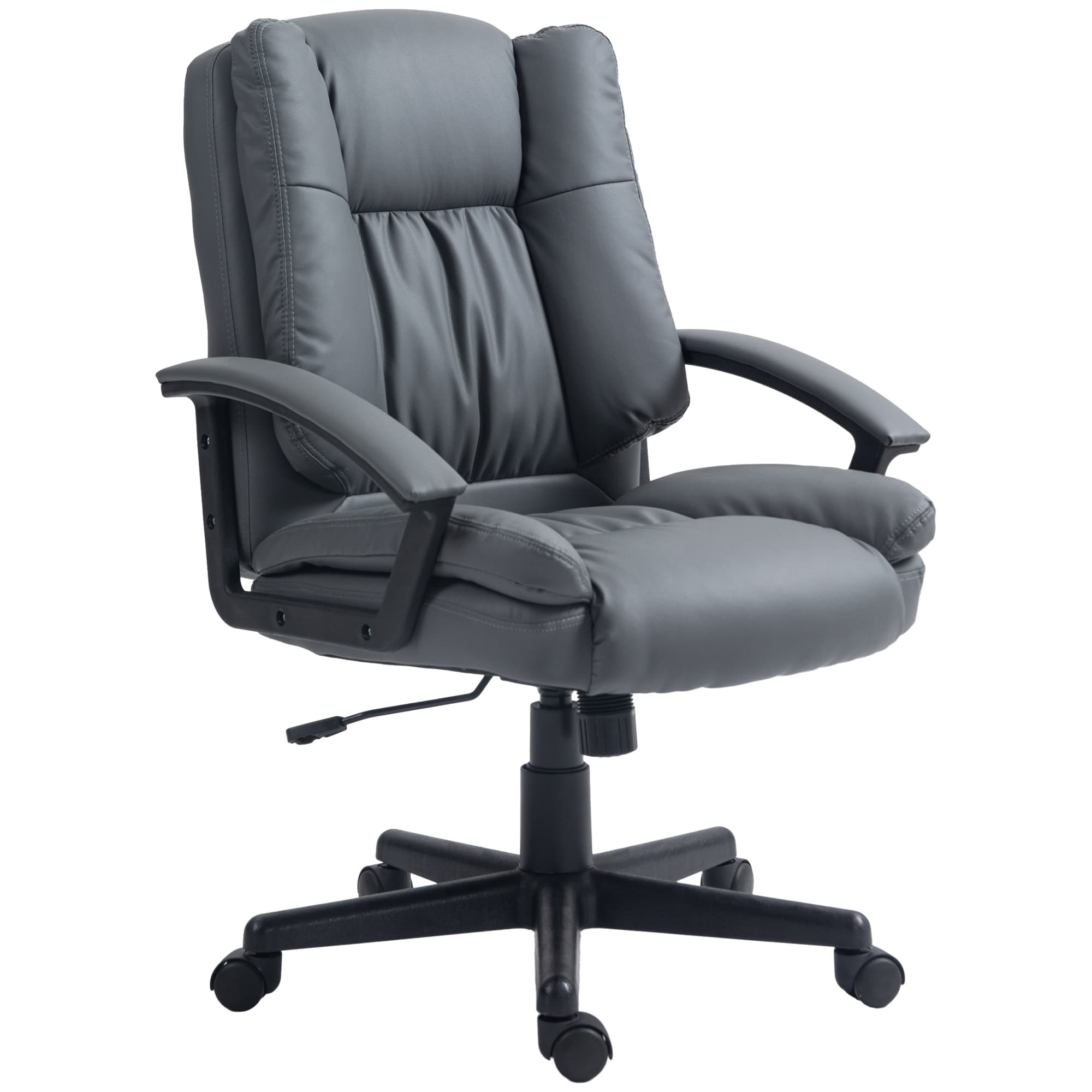 Transform Your Workspace with this Ergonomic Mid-Back Chair - Dark Grey