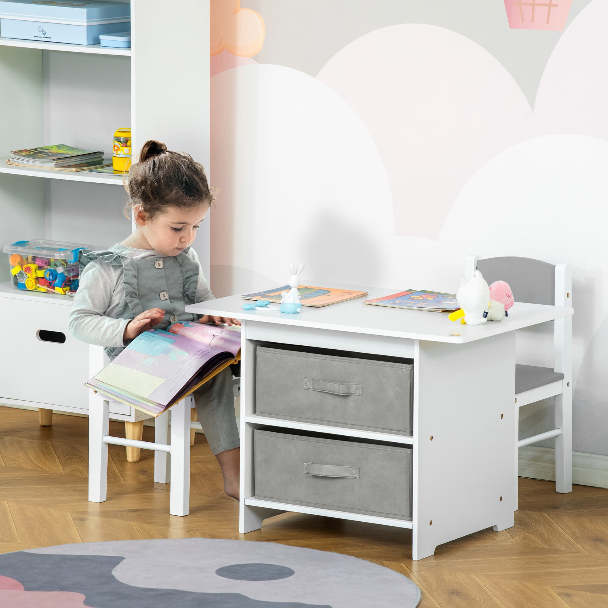 Transform Playtime with this 3-Piece Kids Table and Chairs Set - image 4