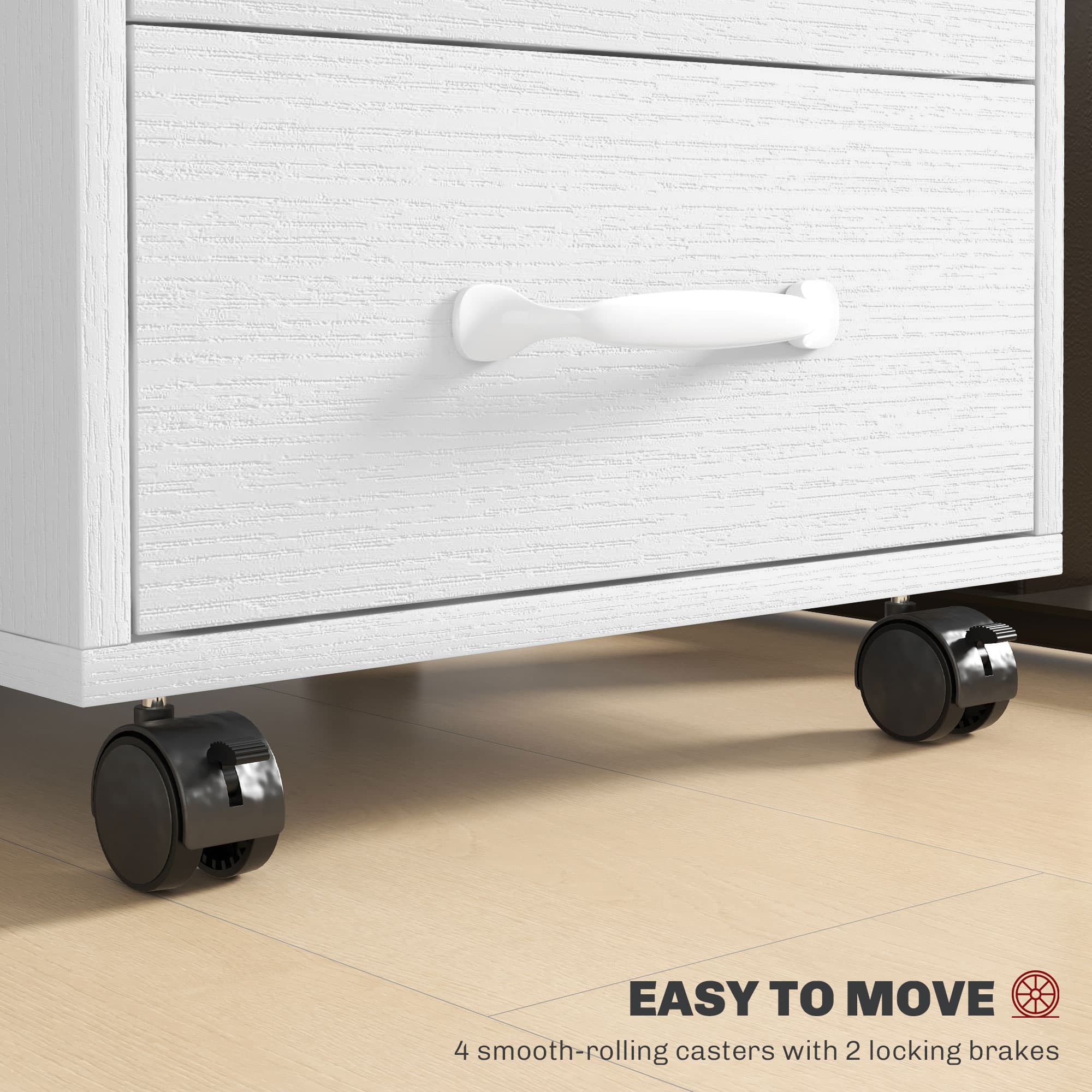 Transform Your Workspace with this Mobile 3-Drawer Cabinet - image 3