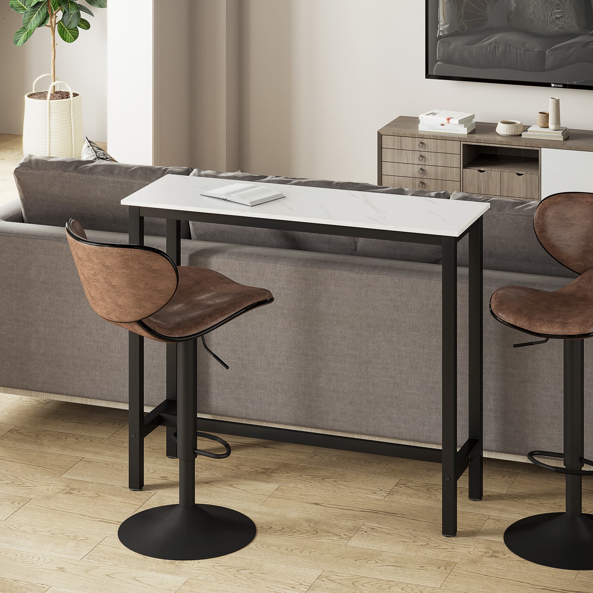Transform Your Space with this Industrial Breakfast Bar - image 3