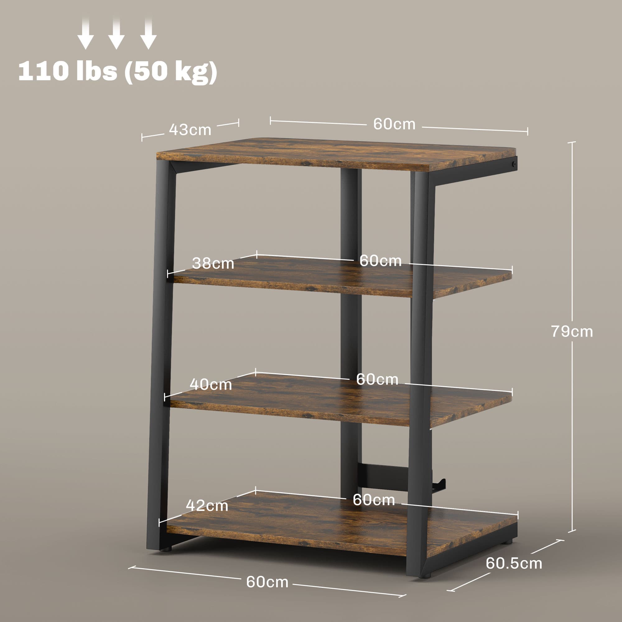 Effortless Media Organisation with this 4-Tier HiFi Stand - image 4