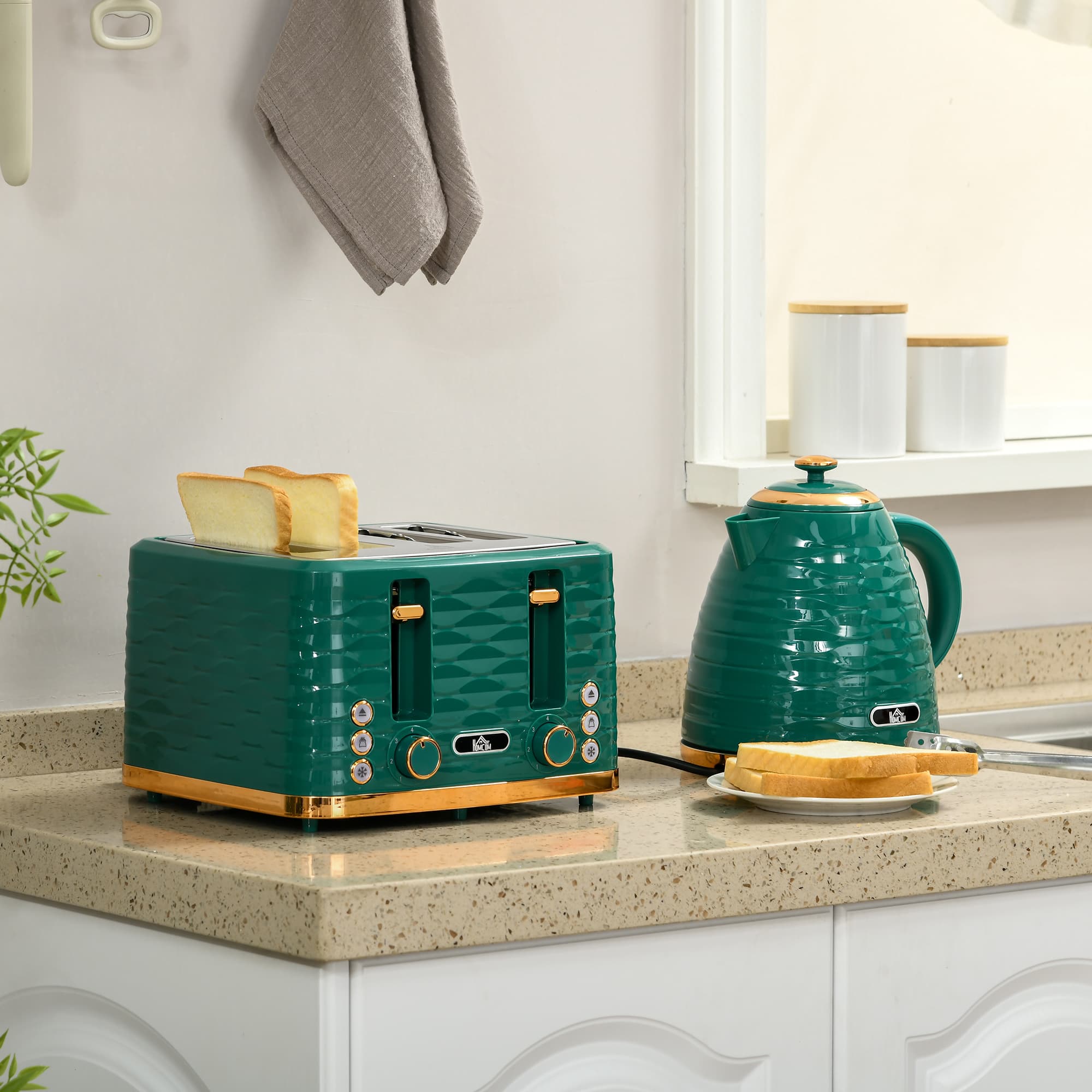 Match Your Morning Routine with This Green Kettle and Toaster Set - image 2