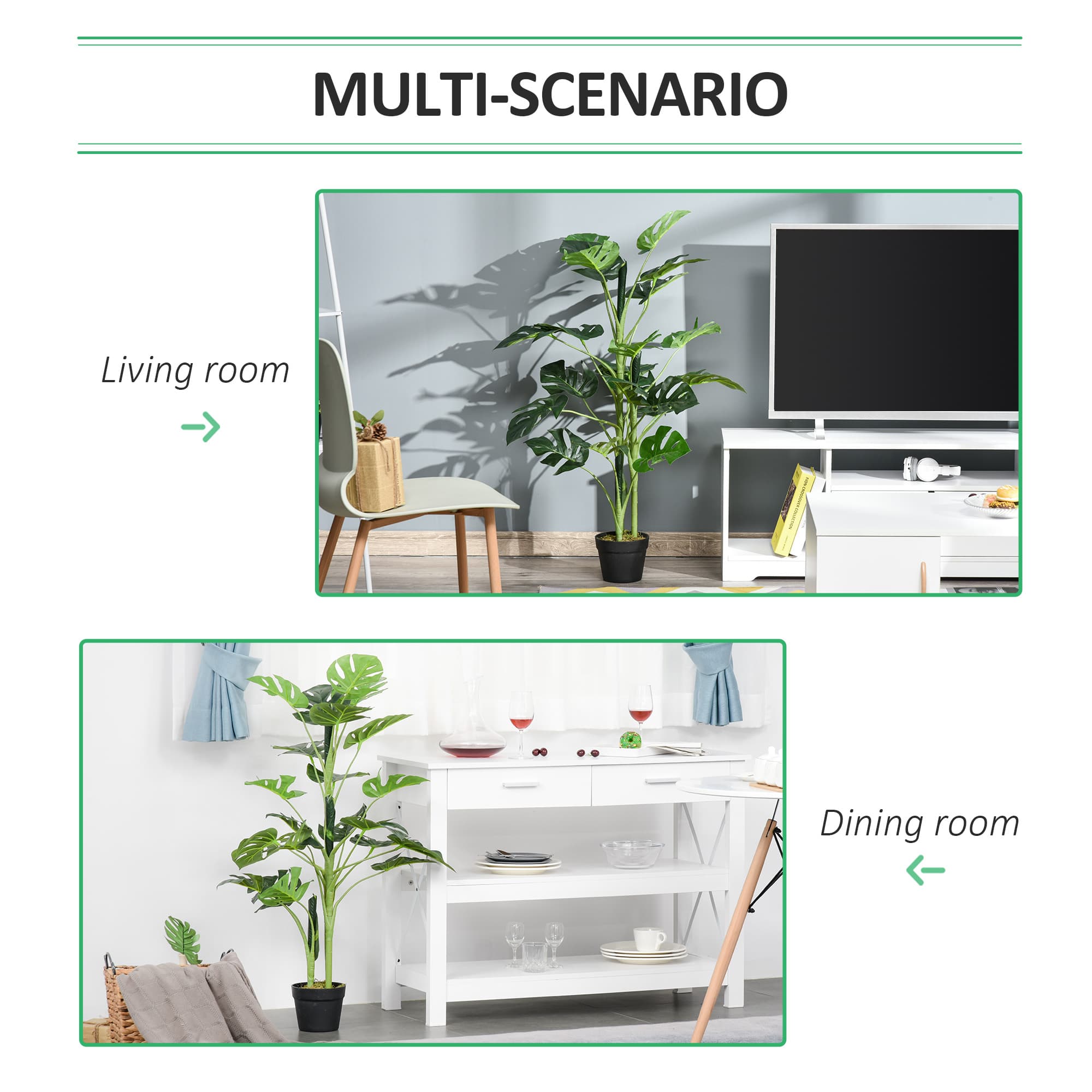 Add Tropical Greenery with a 100cm Artificial Monstera - image 6