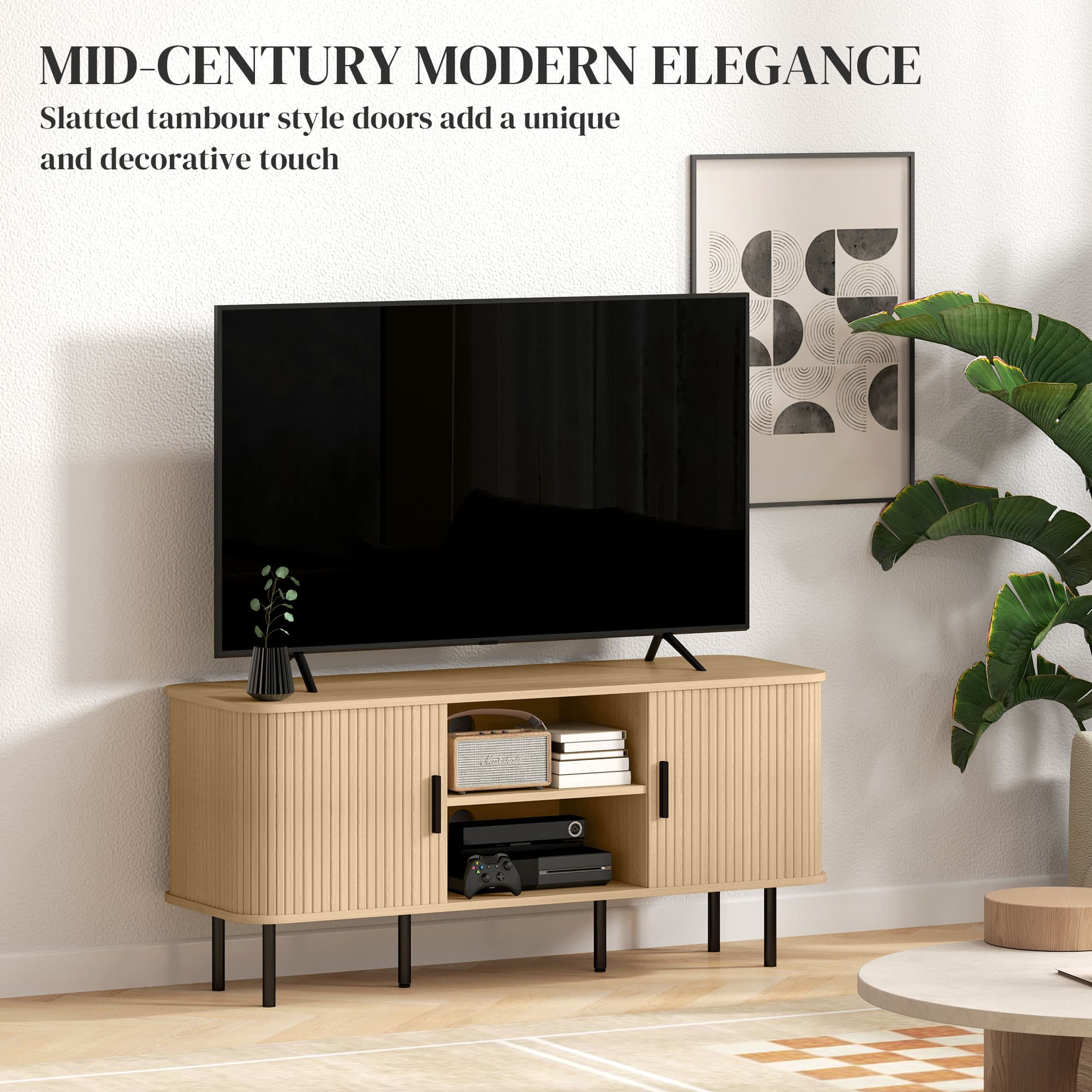 Transform Your Living Room with this Oak 55-Inch TV Unit - image 2